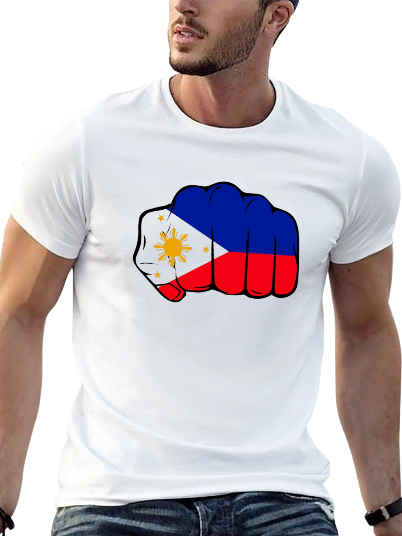 Philippines Fist Flag Graphic Tee