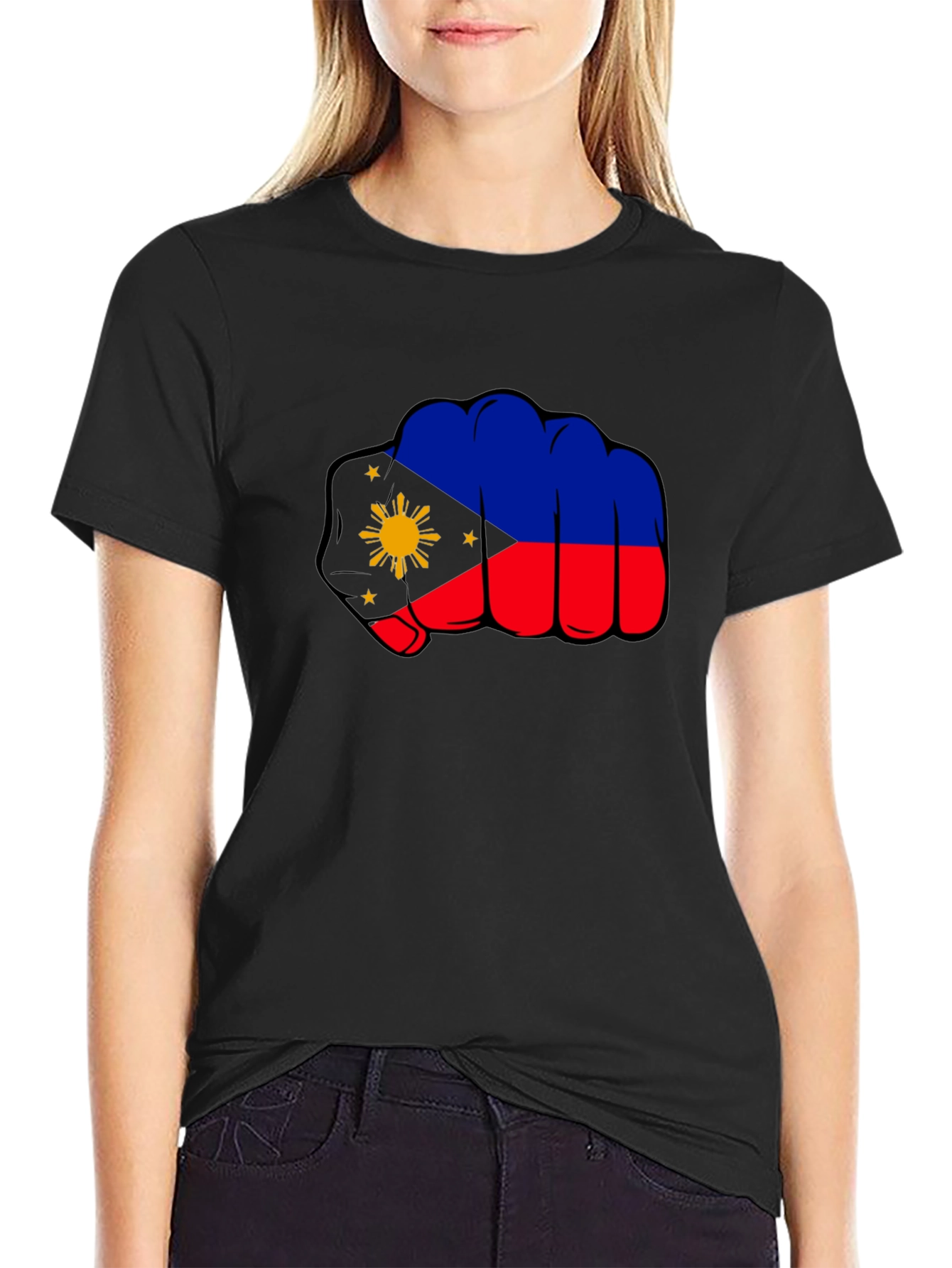 Philippines Fist Flag Graphic Tee