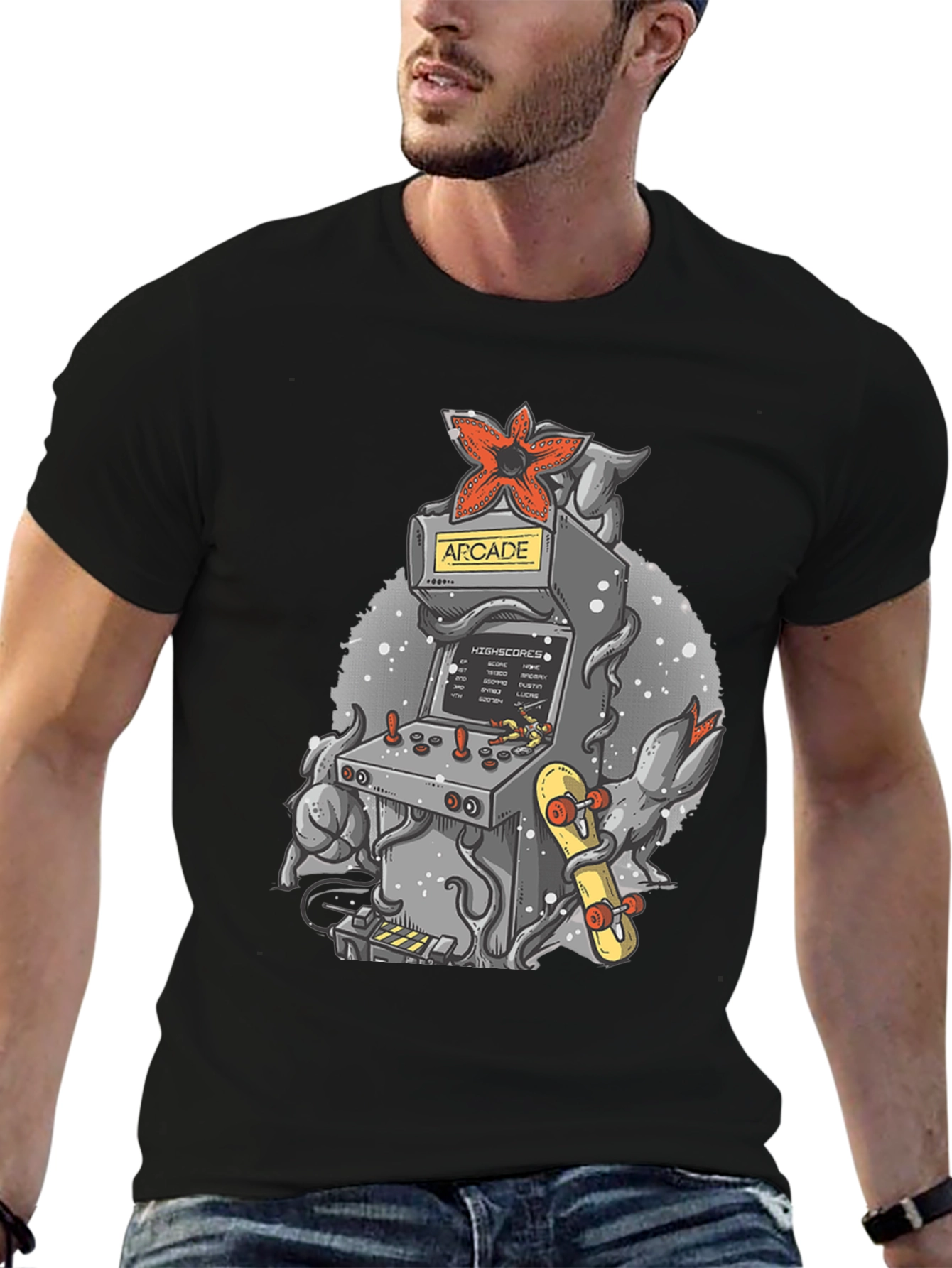 Arcade Game Demogorgon Tee
