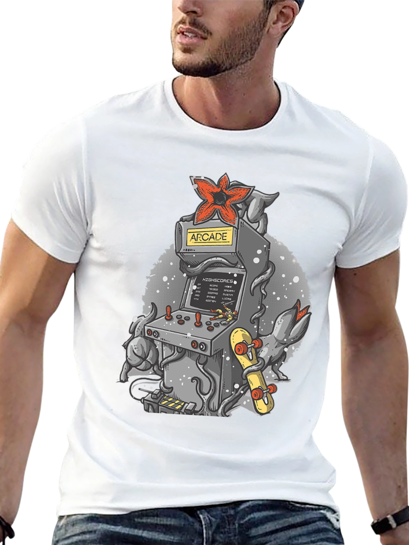 Arcade Game Demogorgon Tee