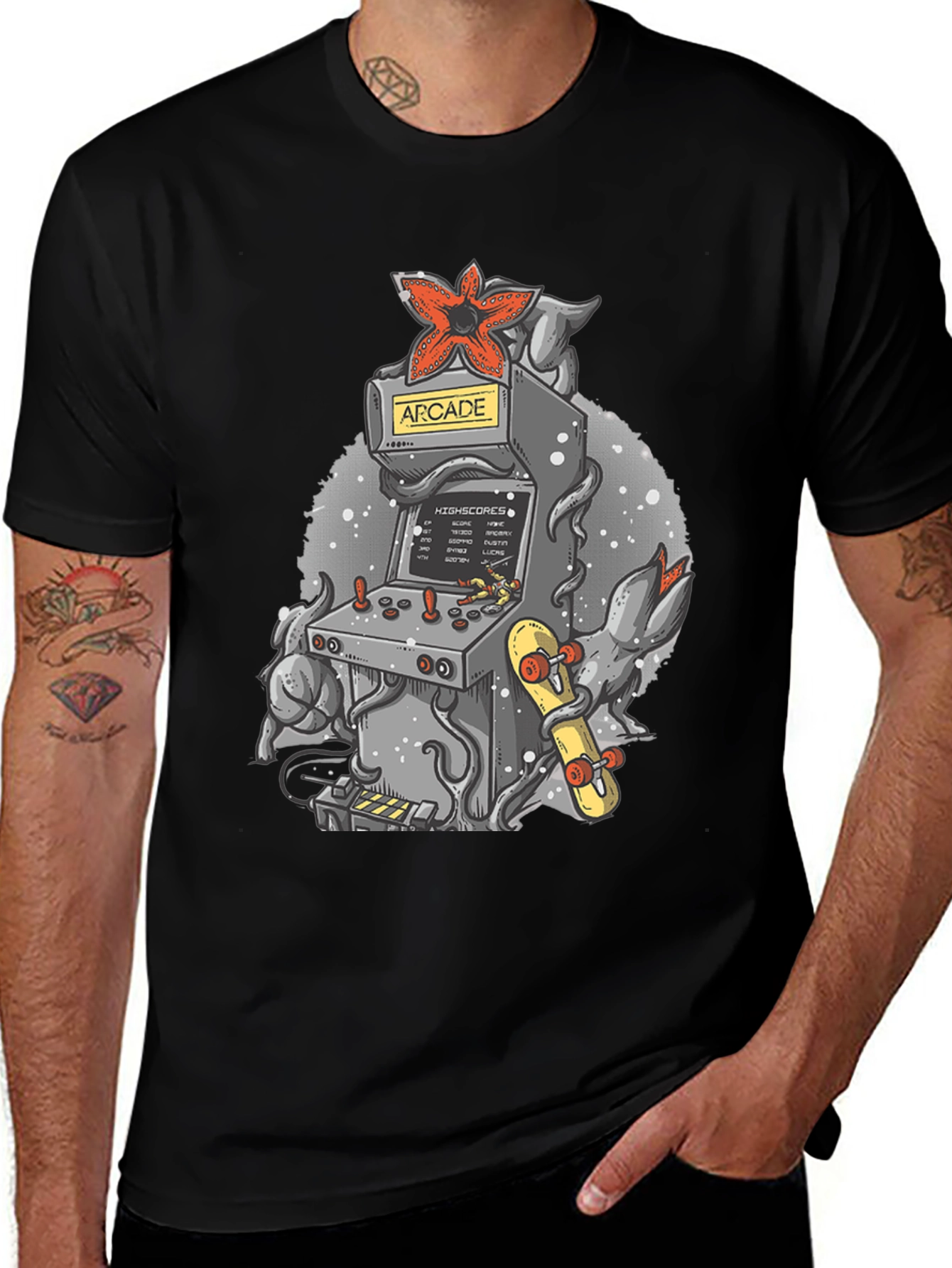 Arcade Game Demogorgon Tee