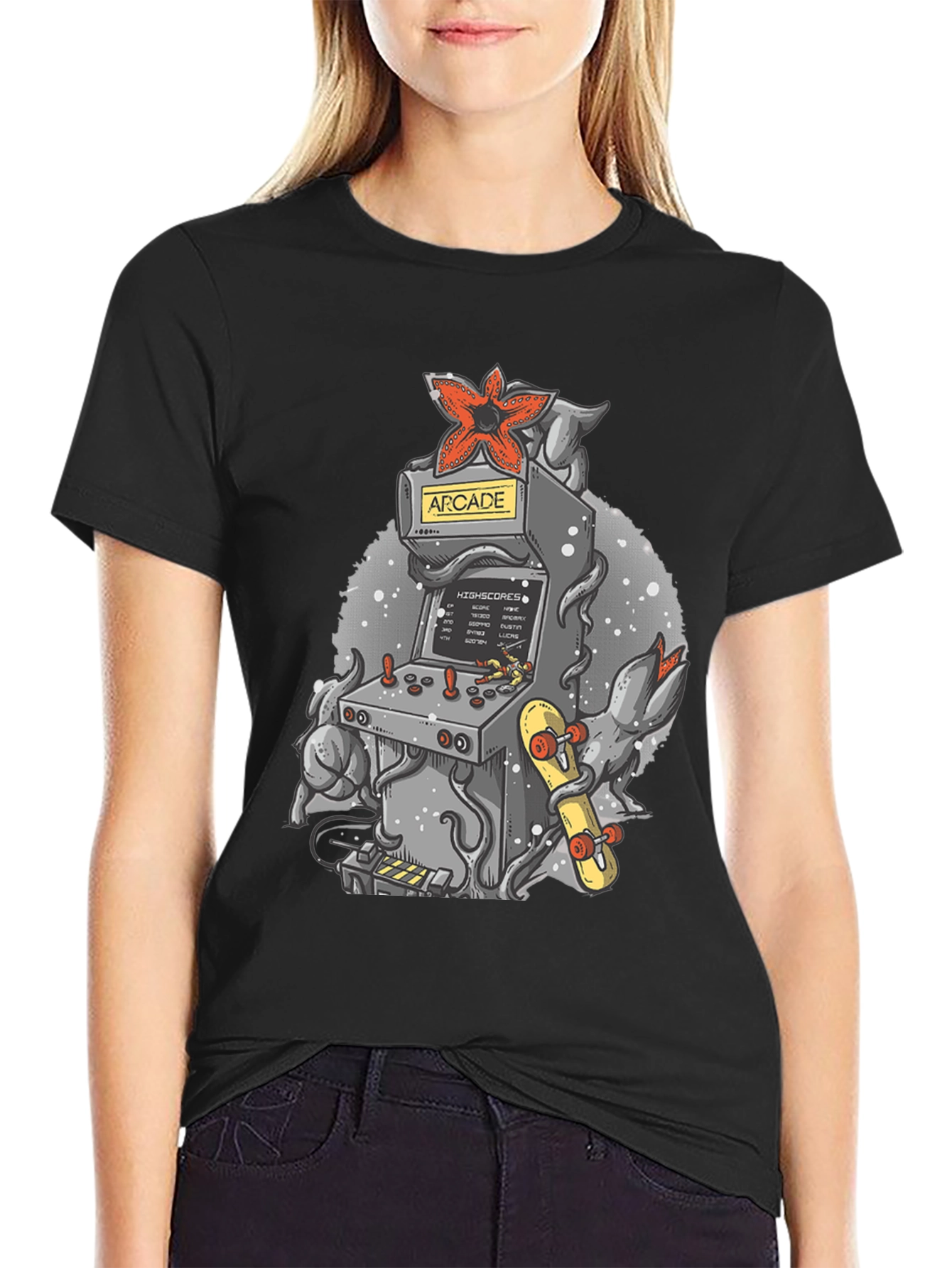 Arcade Game Demogorgon Tee