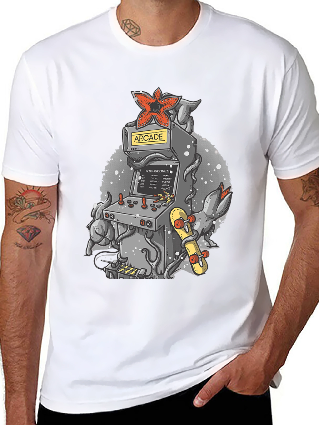 Arcade Game Demogorgon Tee