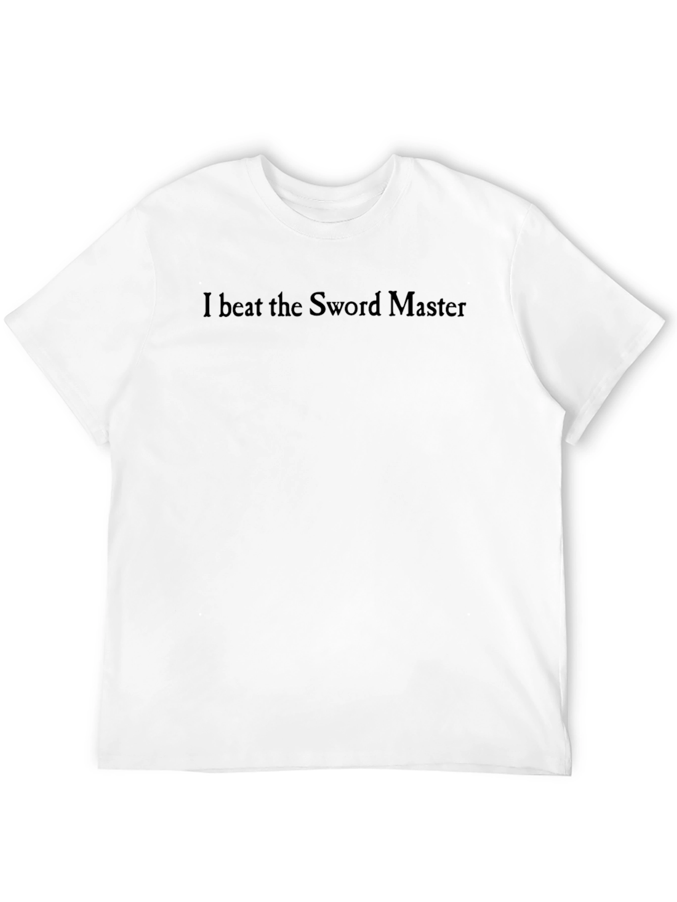 I Beat the Sword Master Black T-Shirt