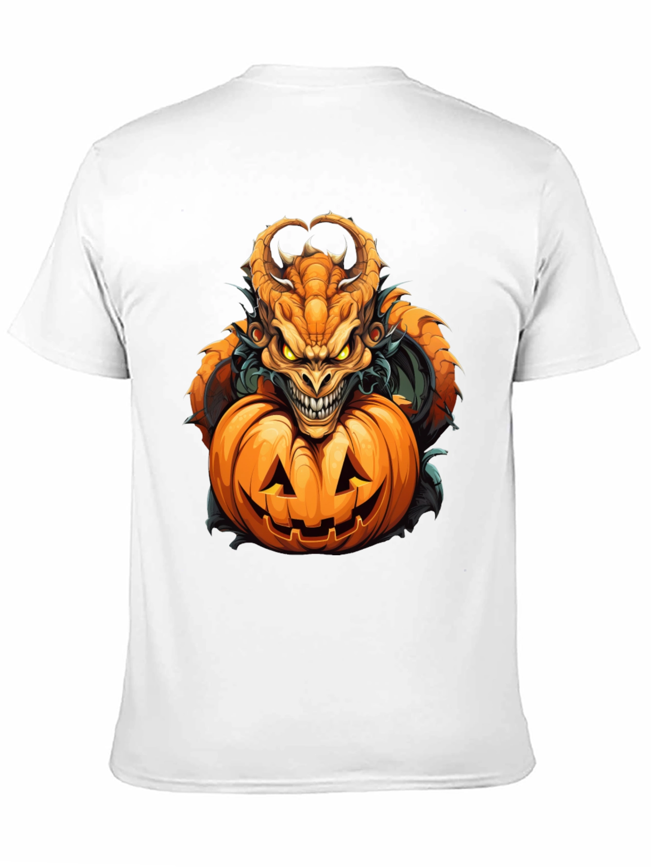 Monster Pumpkin Graphic Tee - Halloween Style