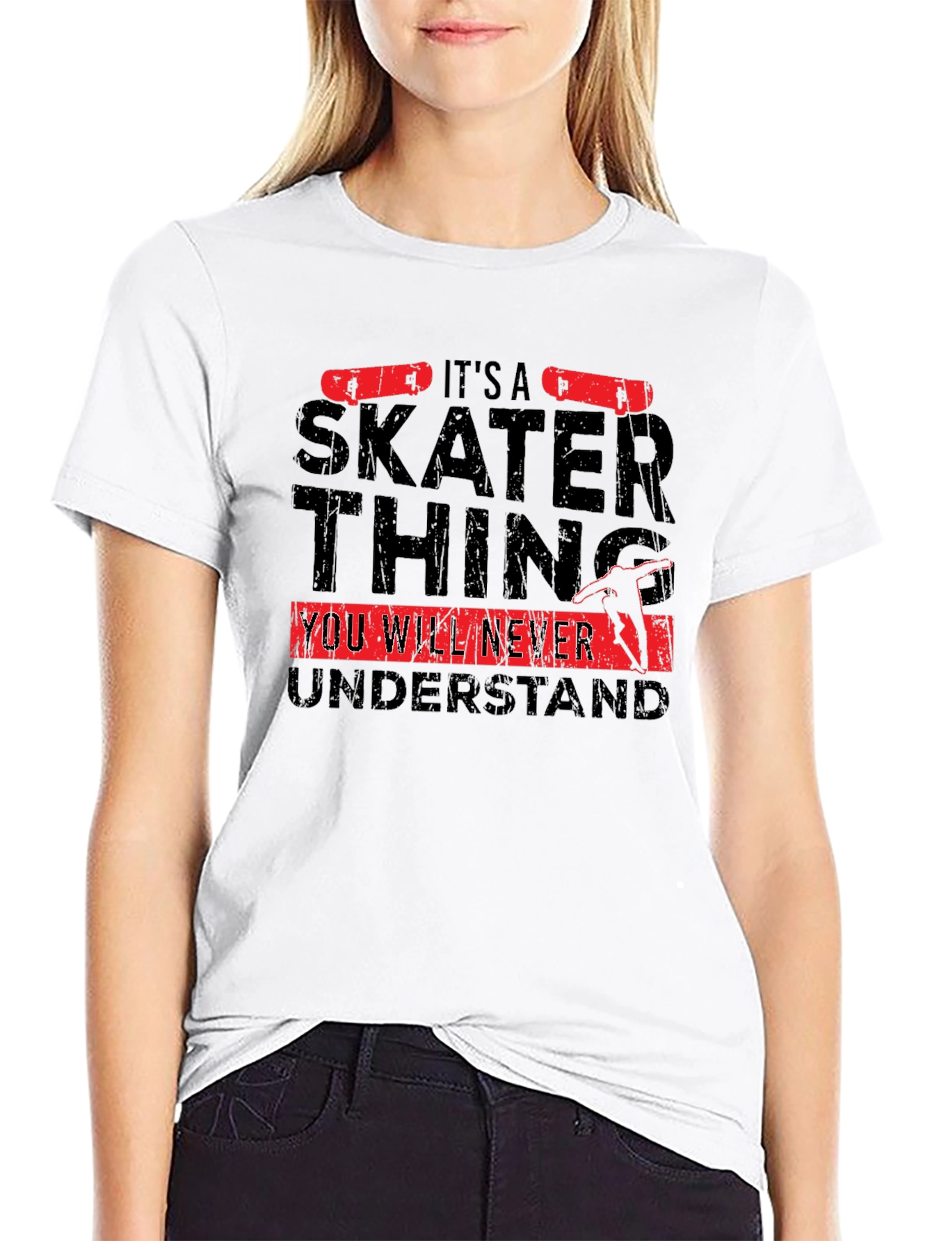 Skater Thing Graphic Tee - Black