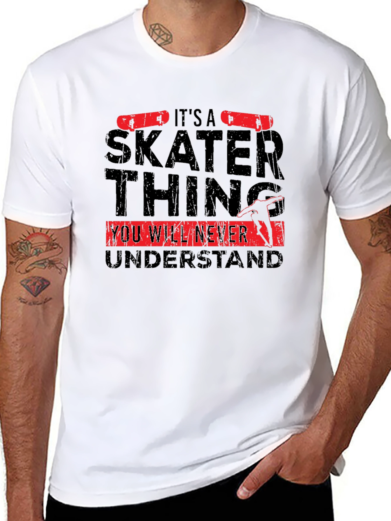 Skater Thing Graphic Tee - Black