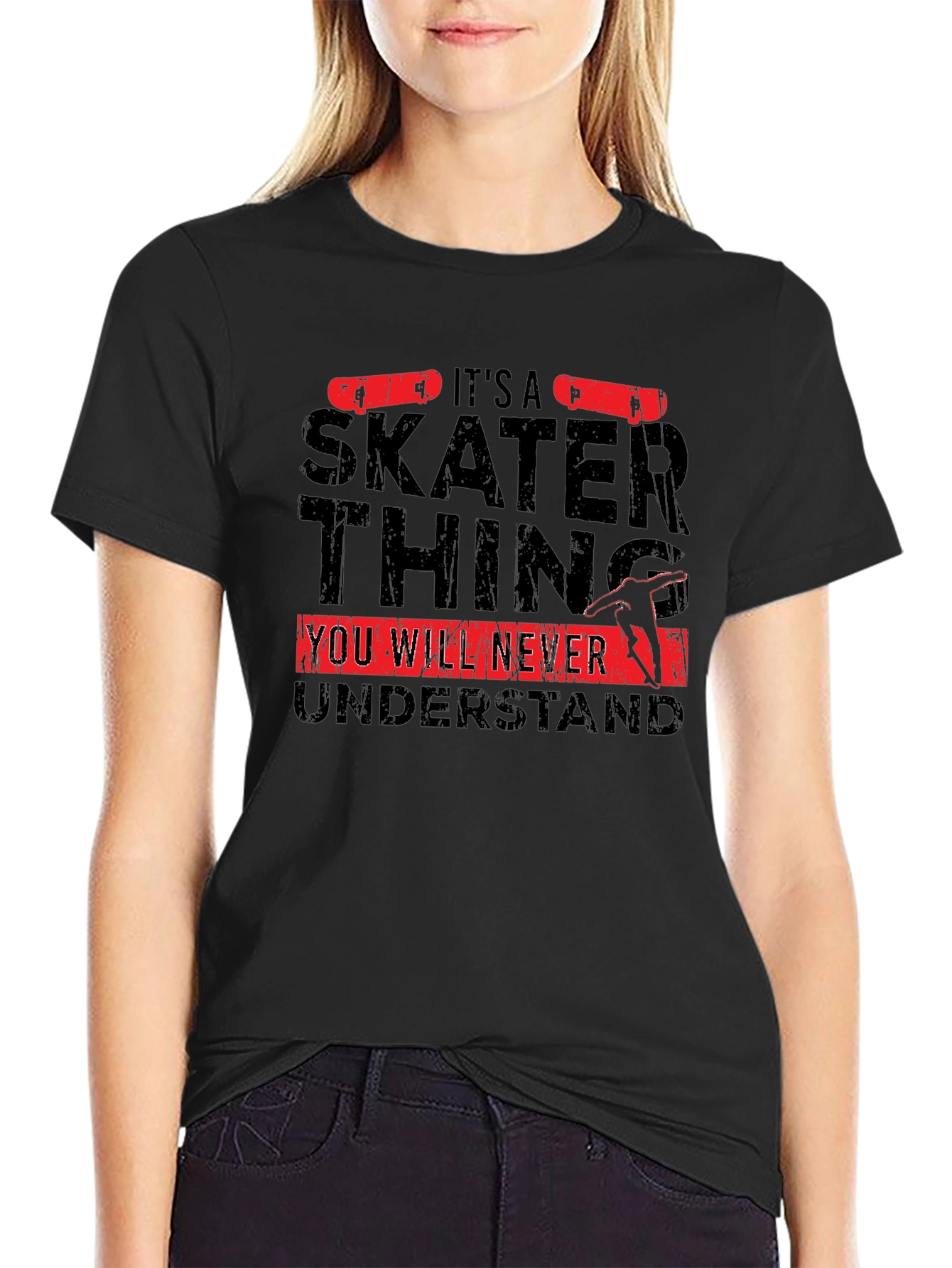 Skater Thing Graphic Tee - Black
