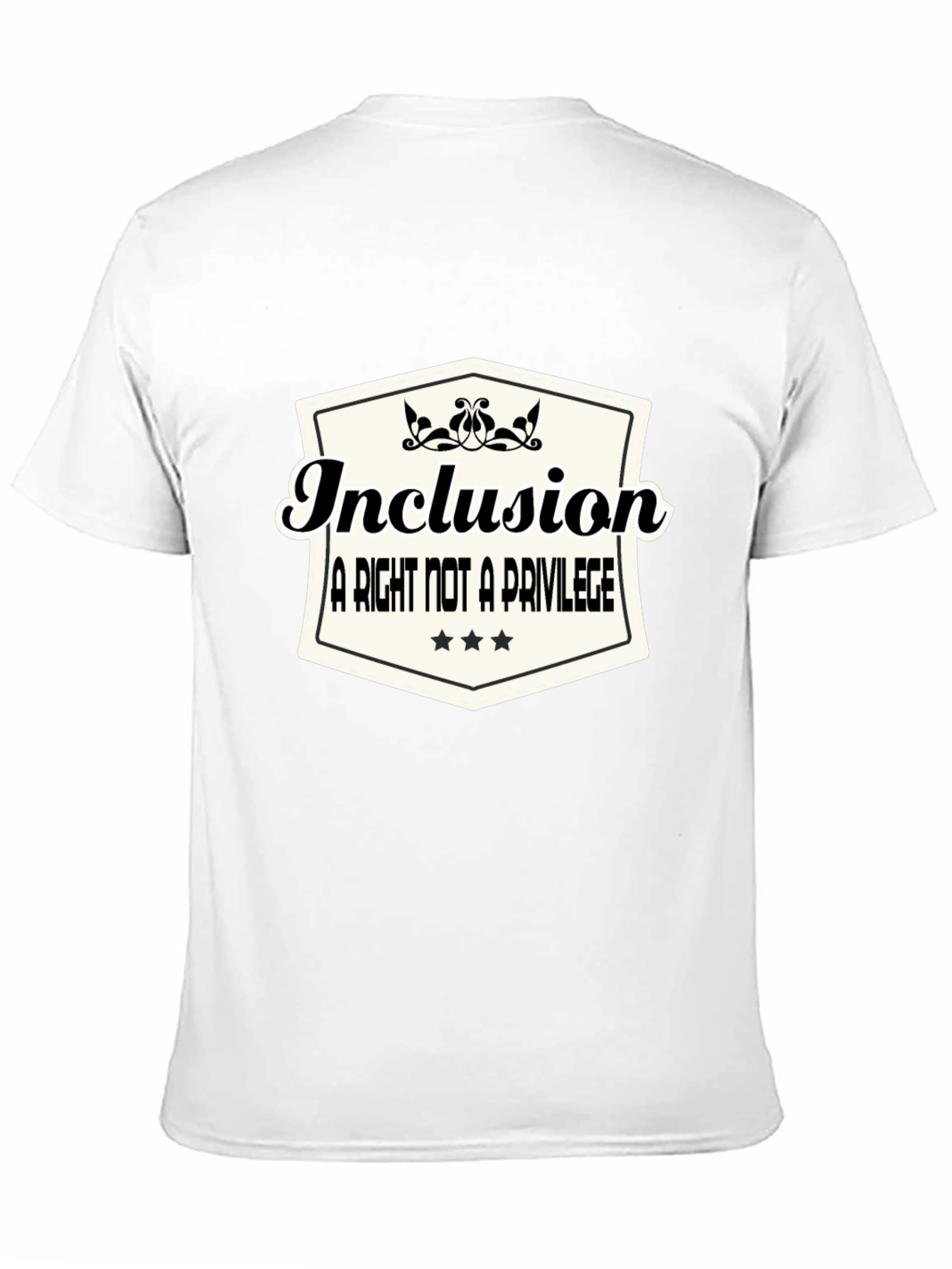 Inclusion T-Shirt: A Right Not a Privilege