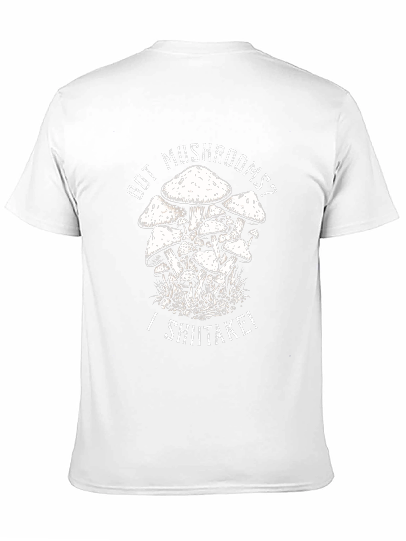 Got Mushrooms? I Shiitake! Black T-Shirt