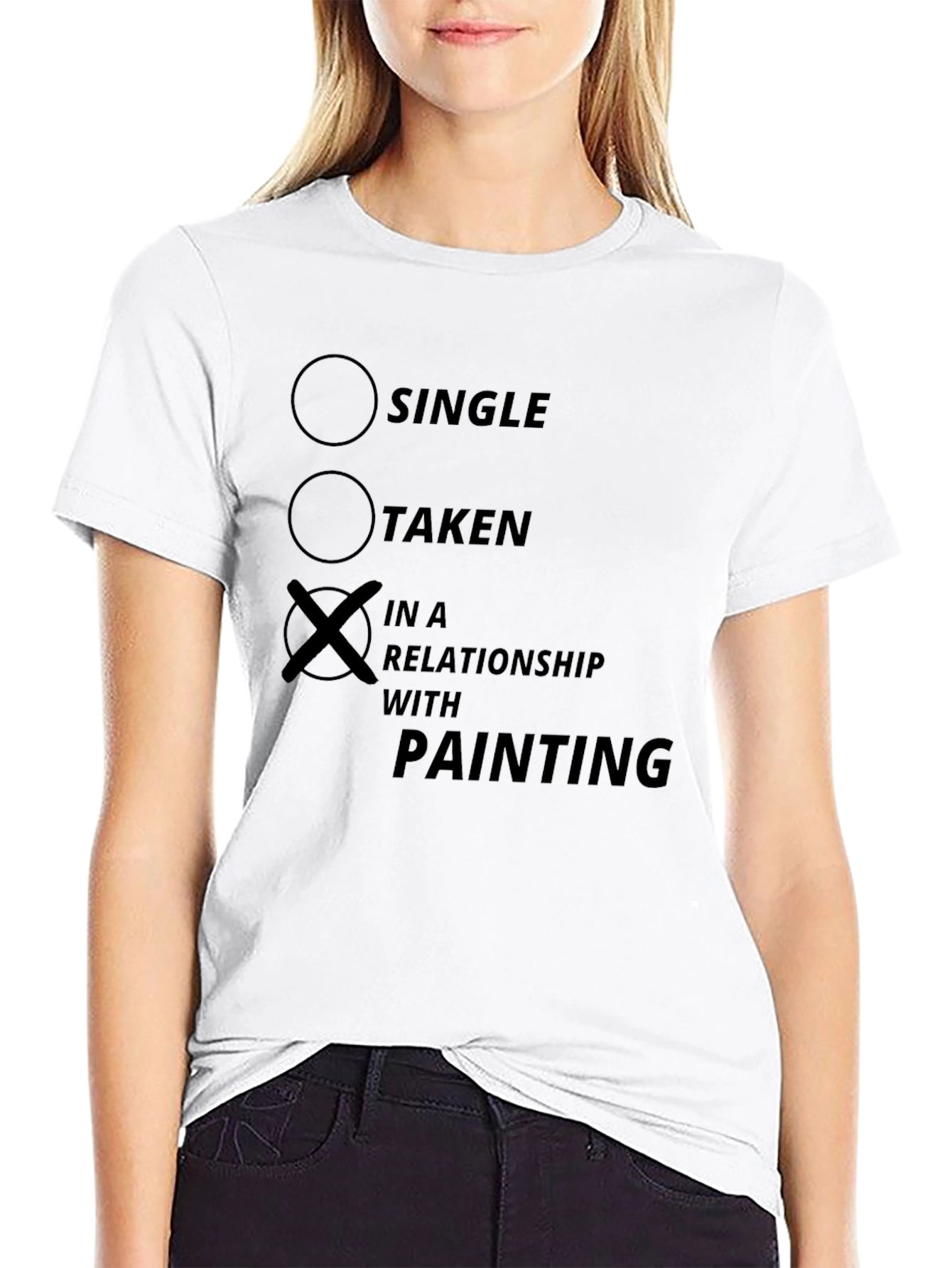 In A Relationship With Painting T-Shirt