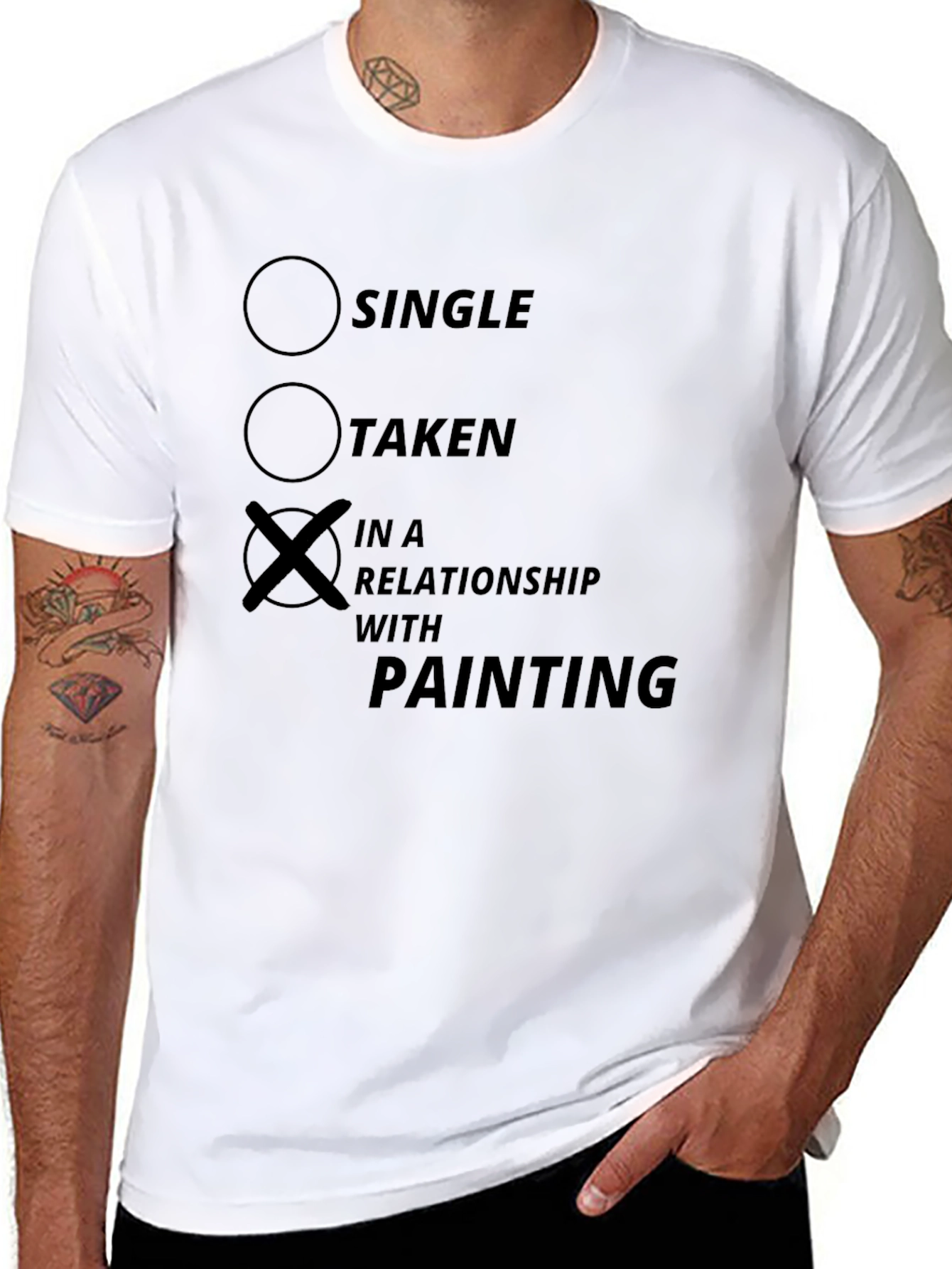 In A Relationship With Painting T-Shirt