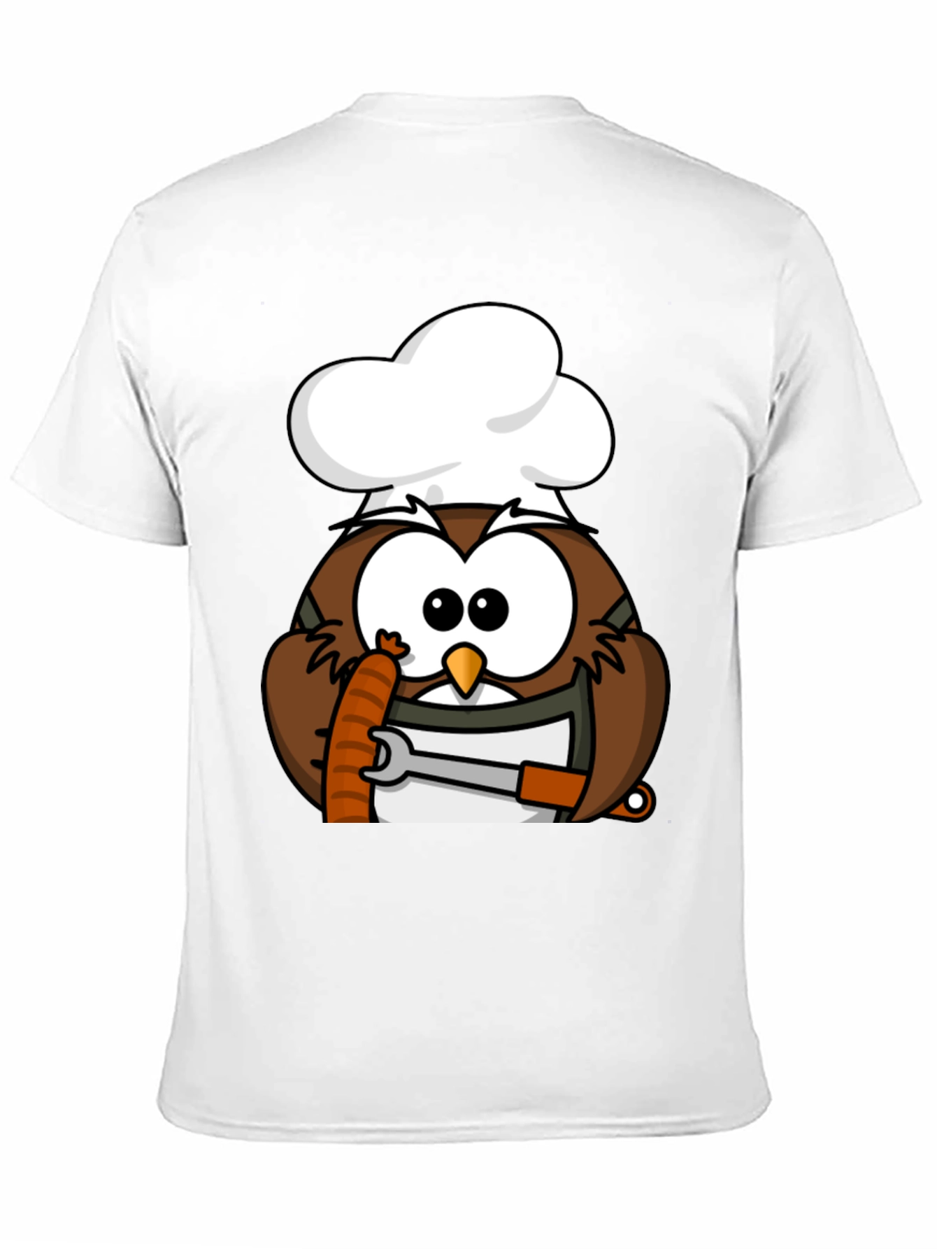 Chef Owl T-Shirt - Funny Cartoon Cook Tee