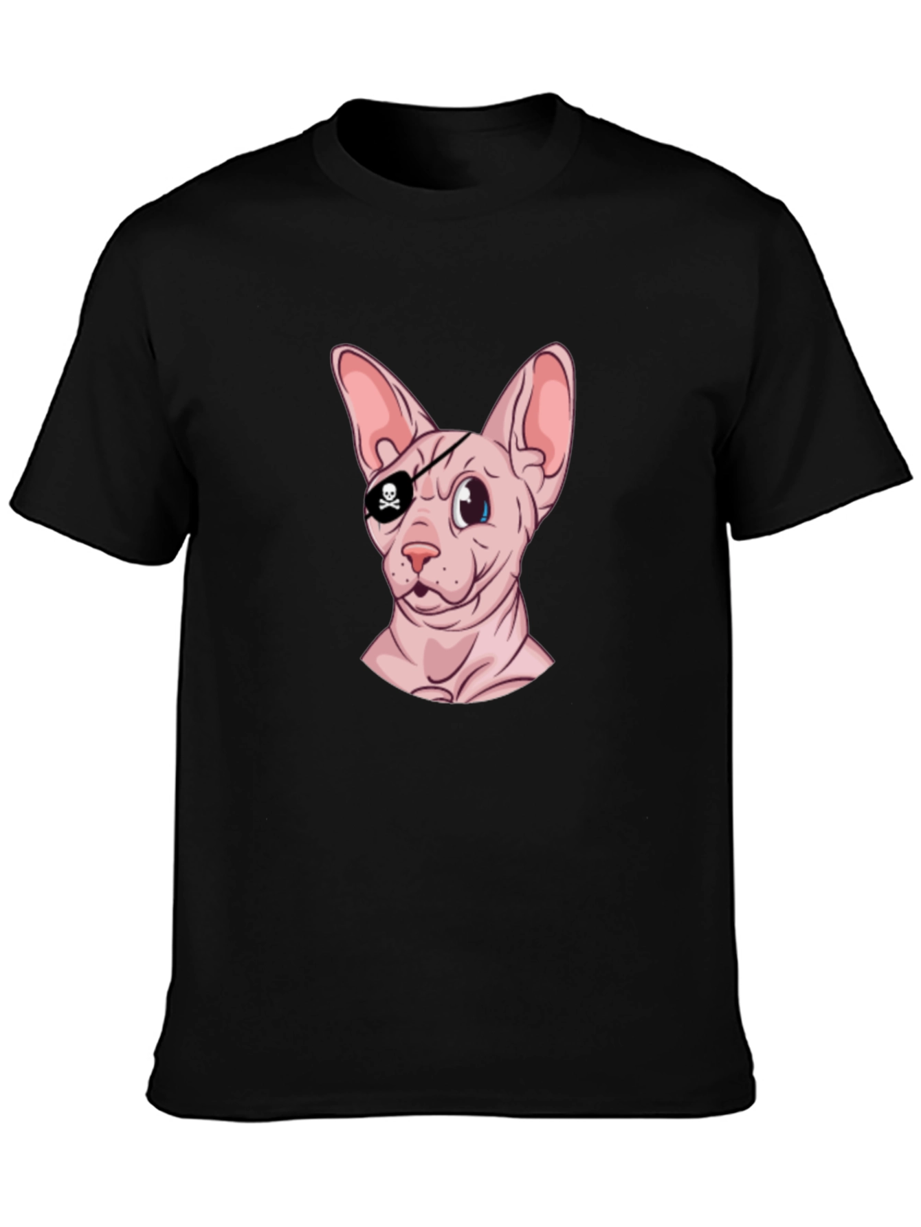 Pirate Cat T-Shirt - Funny Sphynx Cat Graphic Tee