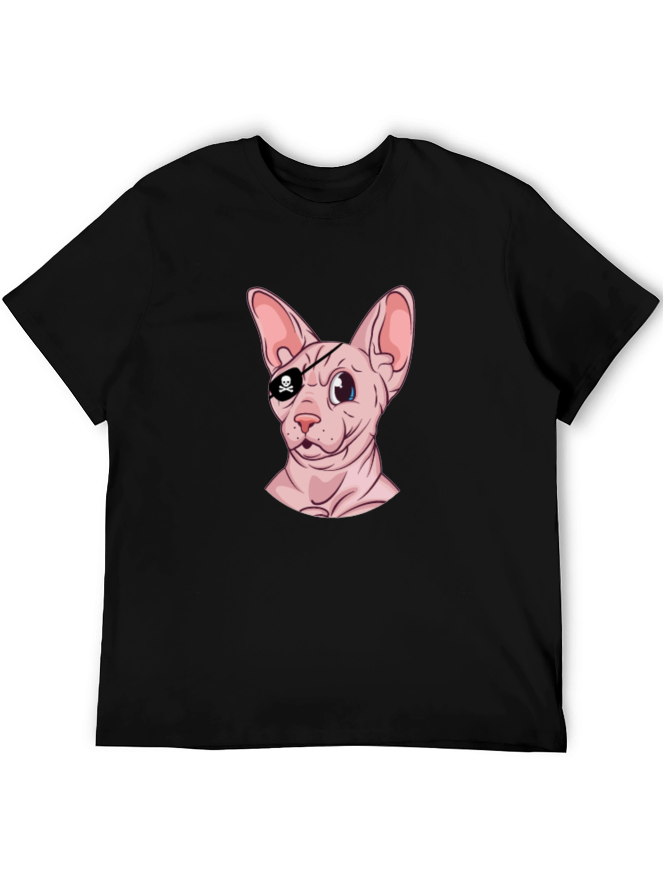 Pirate Cat T-Shirt - Funny Sphynx Cat Graphic Tee