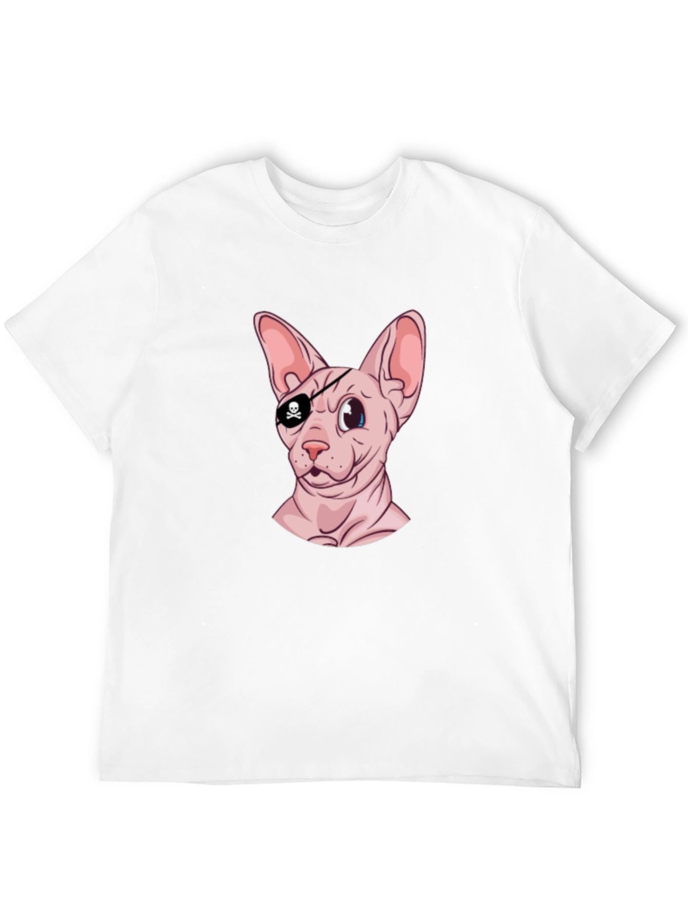 Pirate Cat T-Shirt - Funny Sphynx Cat Graphic Tee
