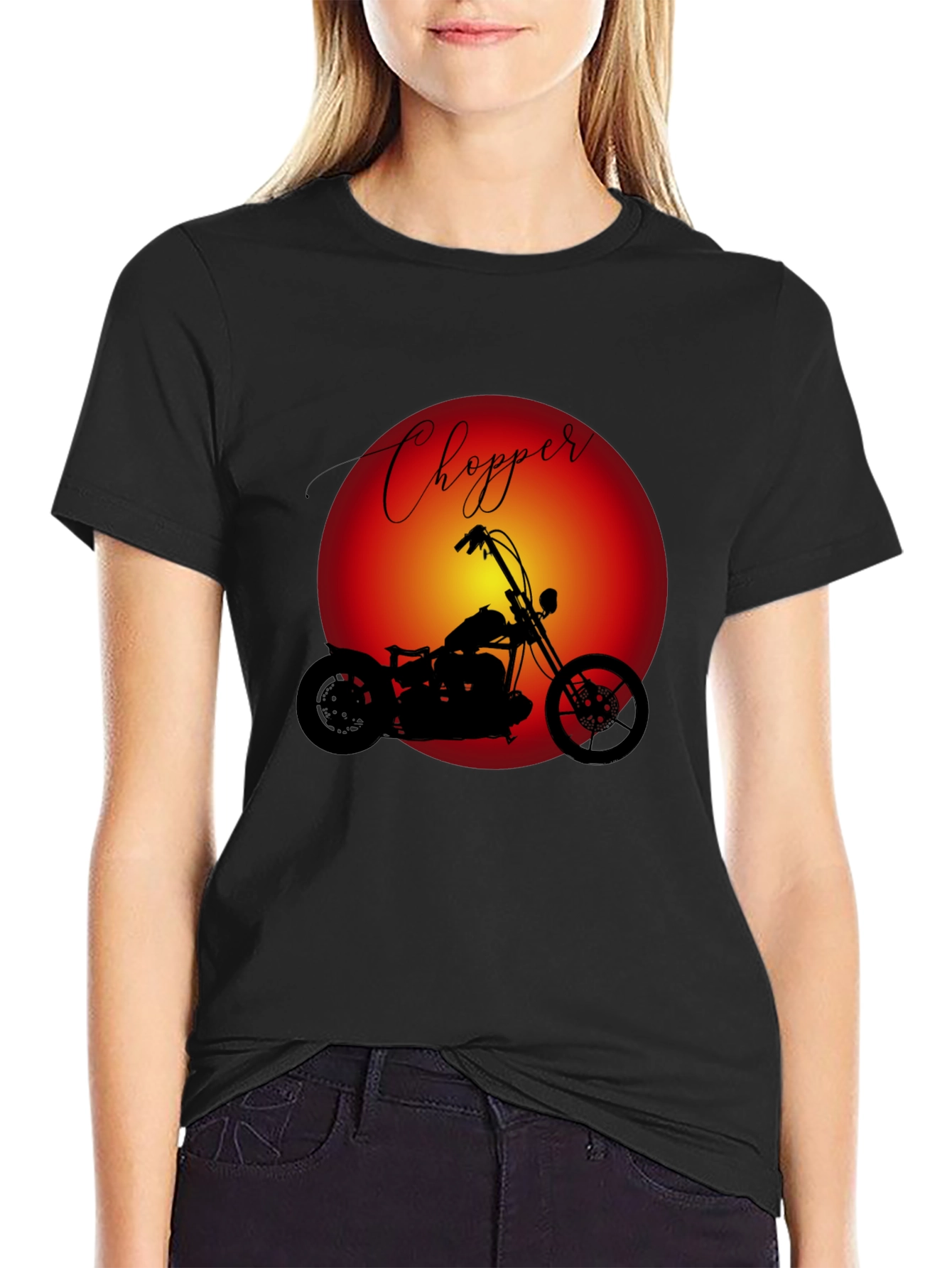 Chopper Motorcycle Graphic T-Shirt