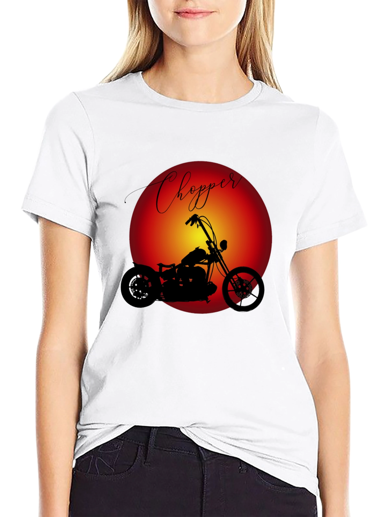 Chopper Motorcycle Graphic T-Shirt