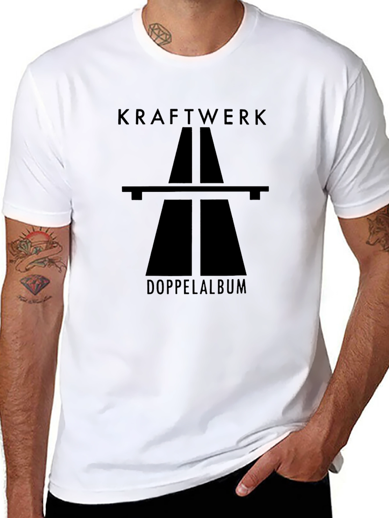 Kraftwerk Autobahn T-Shirt Black Graphic Tee