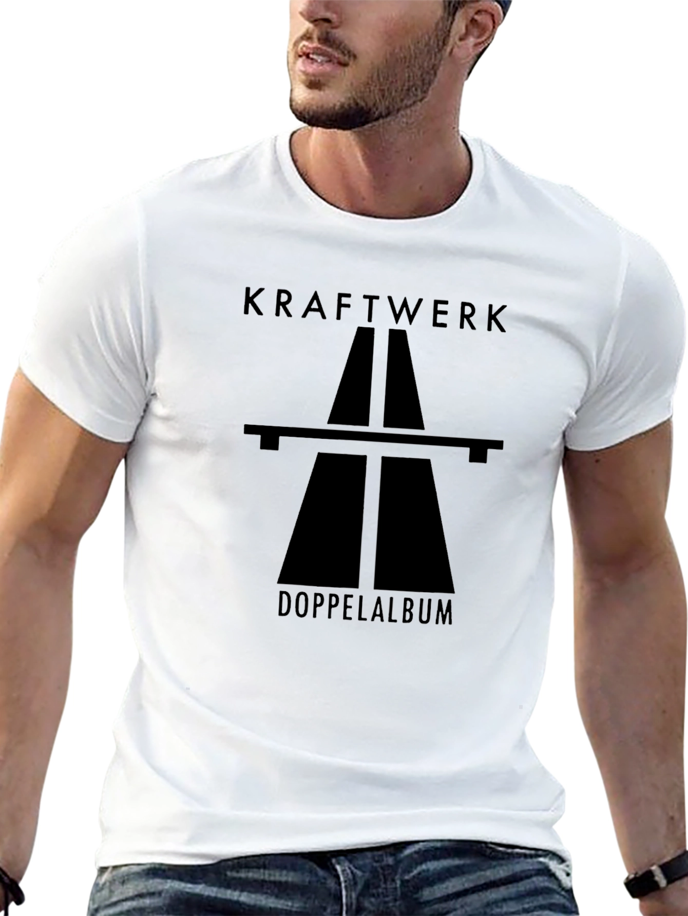 Kraftwerk Autobahn T-Shirt Black Graphic Tee