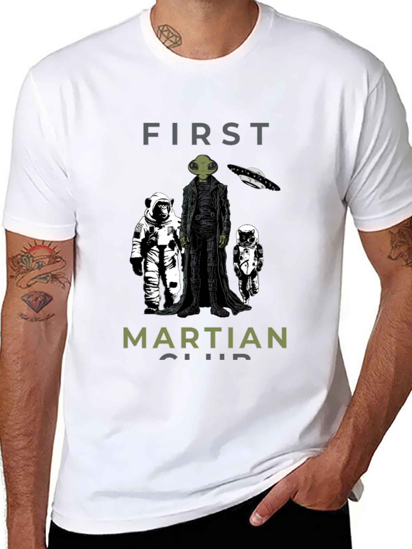 First Martian Club Graphic T-Shirt