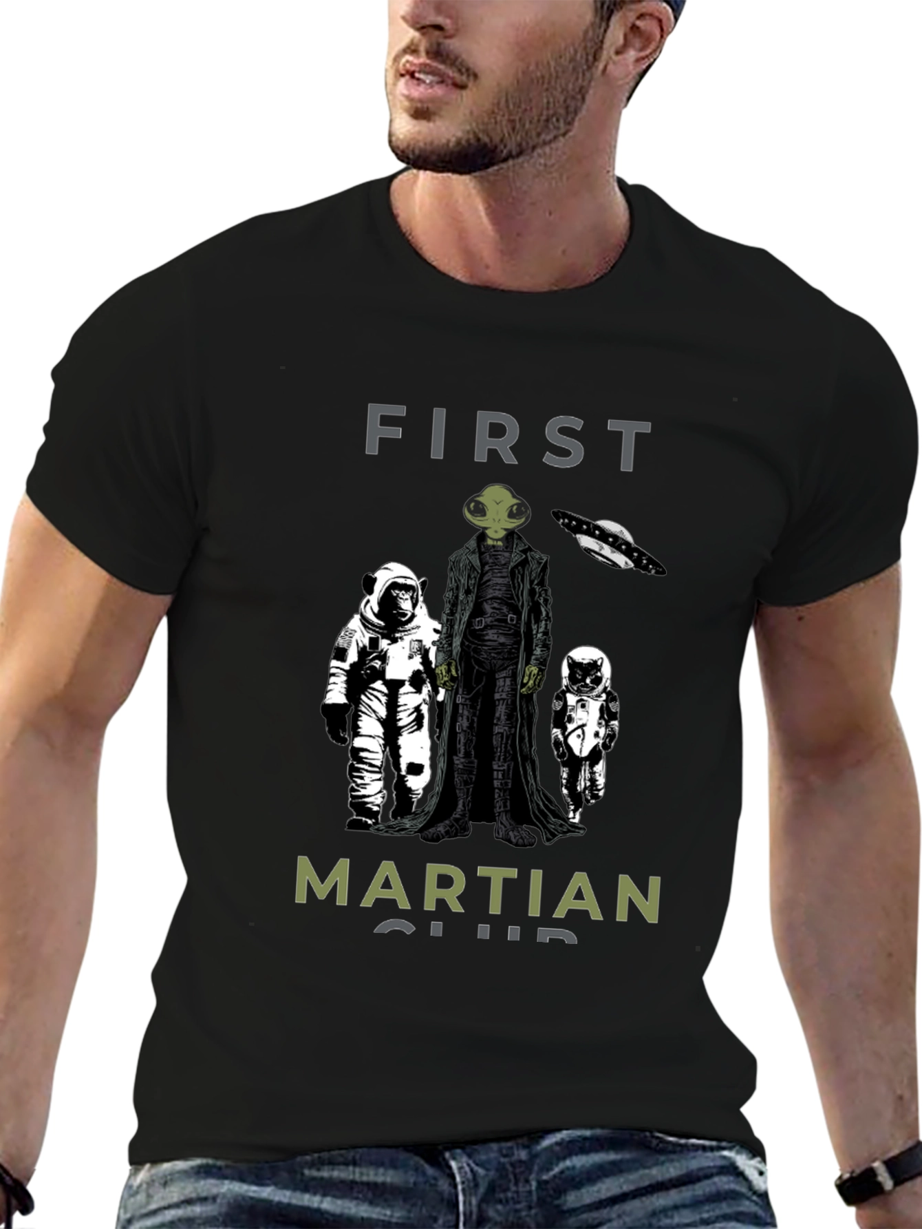 First Martian Club Graphic T-Shirt