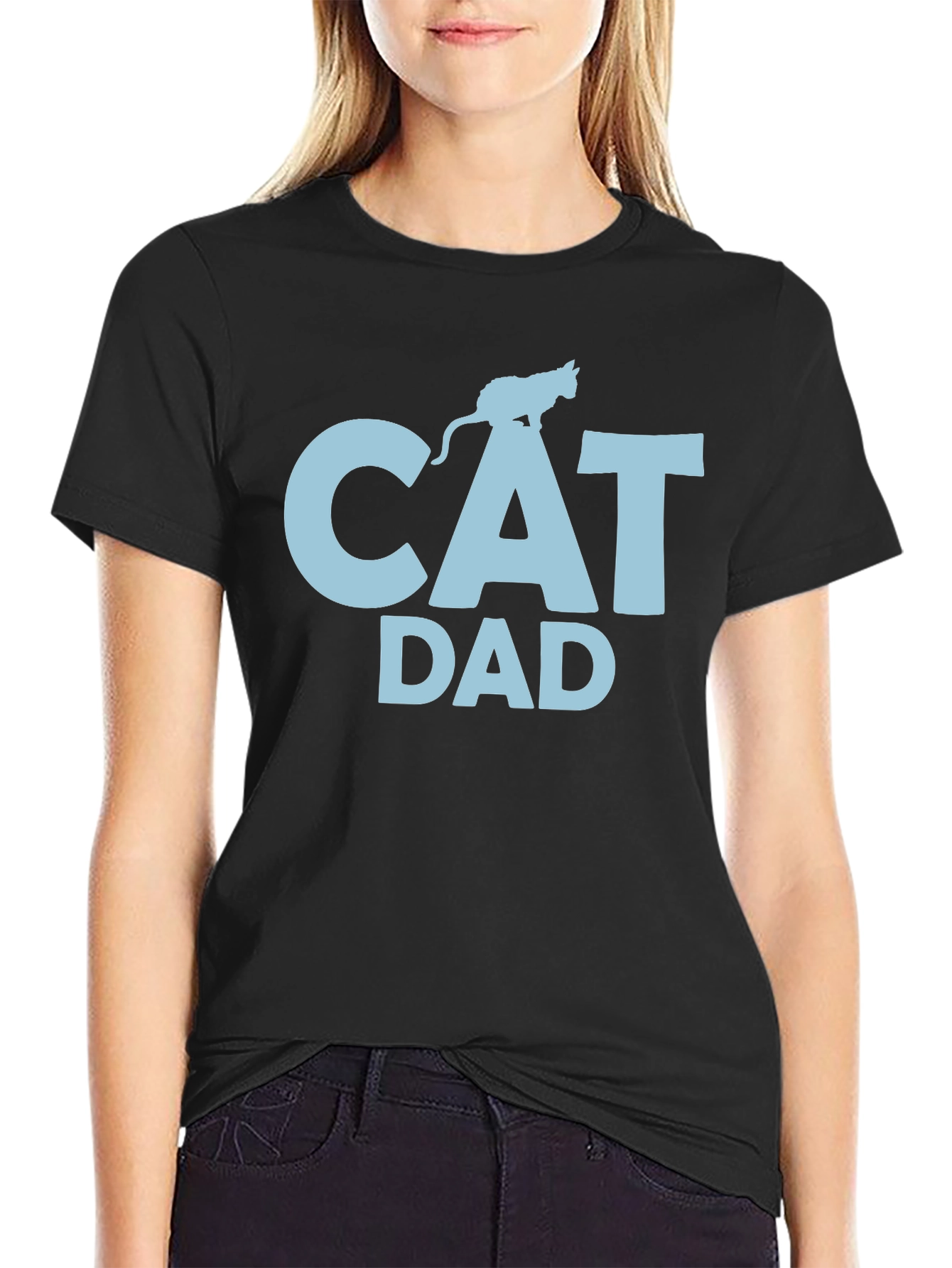 Cat Dad T-Shirt - Funny Feline Lover Tee