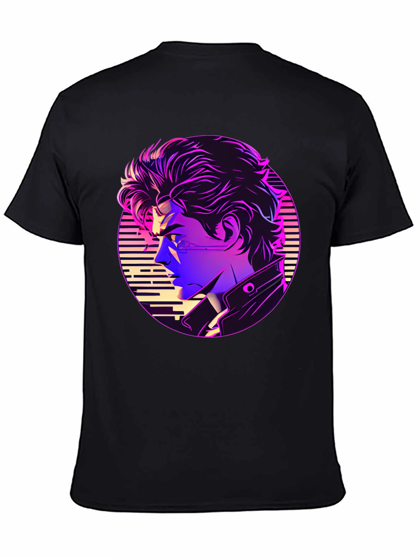 Retro Anime Vaporwave T-Shirt - Black