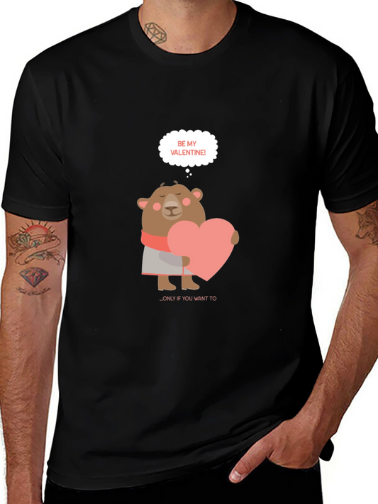 Be My Valentine Bear Graphic Tee