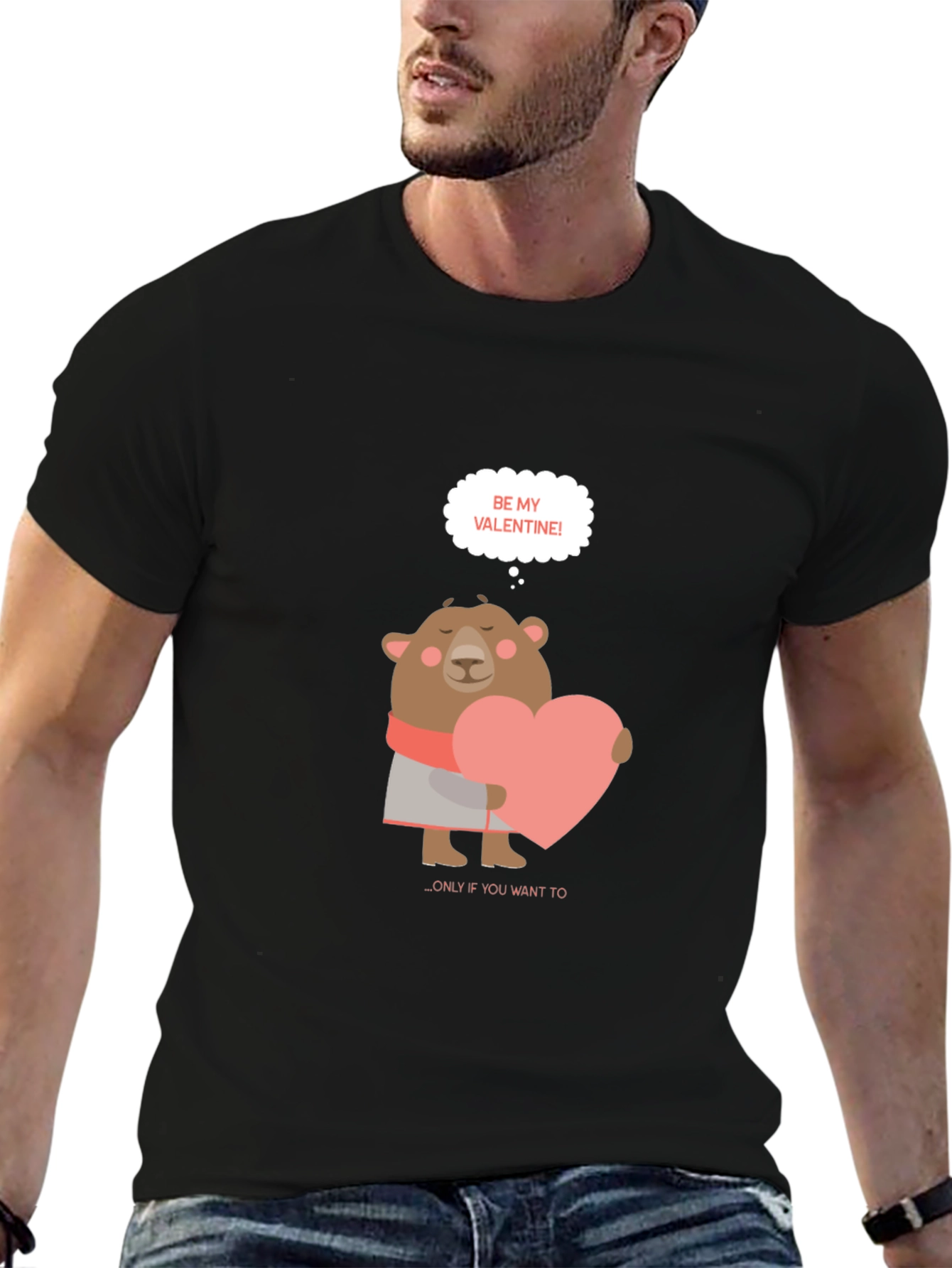Be My Valentine Bear Graphic Tee