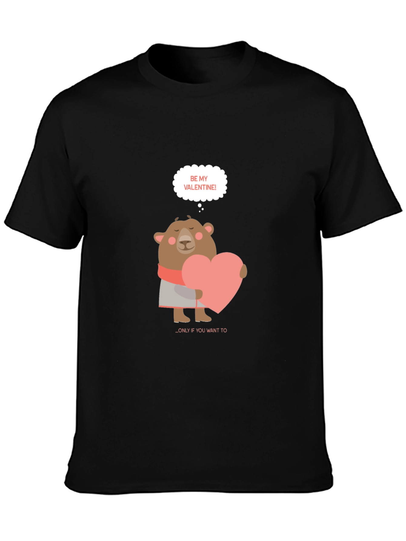 Be My Valentine Bear Graphic Tee
