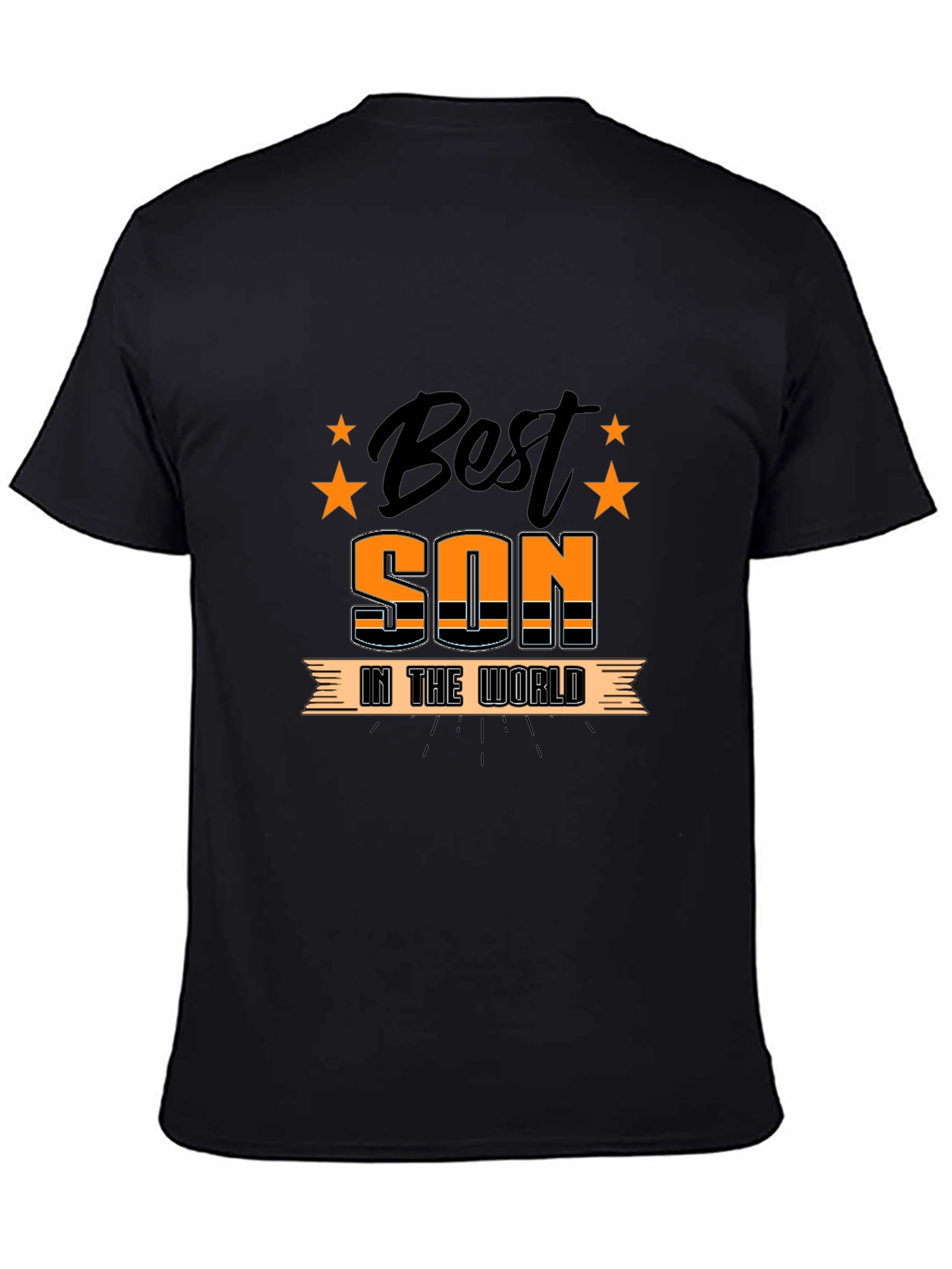 Best Son In The World Black Graphic Tee