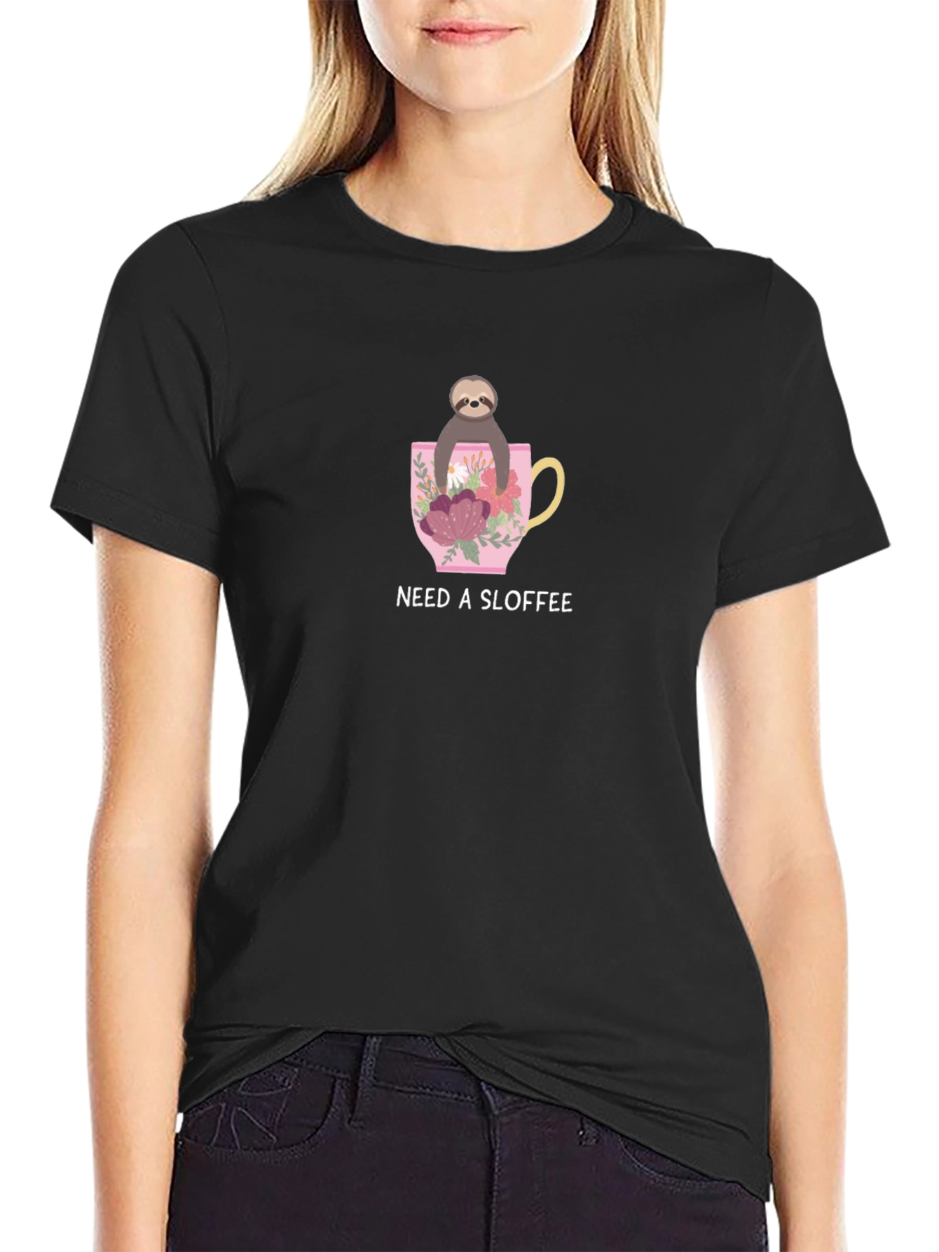 Need A Sloffee Sloth T-Shirt - Cute Coffee Tee