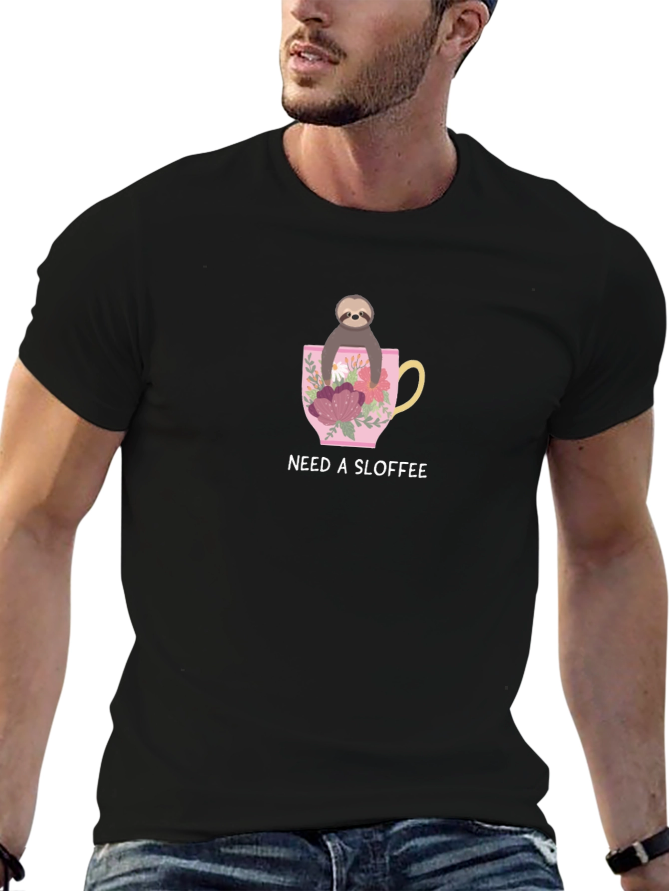Need A Sloffee Sloth T-Shirt - Cute Coffee Tee