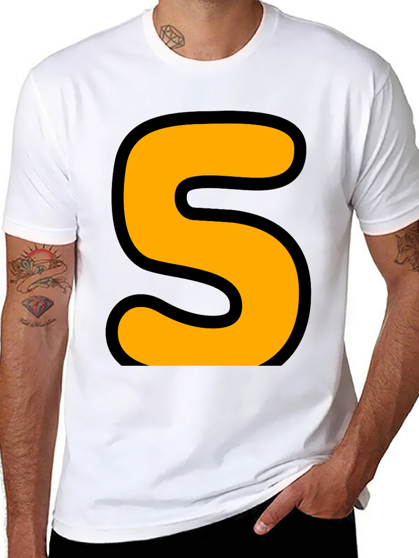 Bold S Graphic T-Shirt - Statement Tee