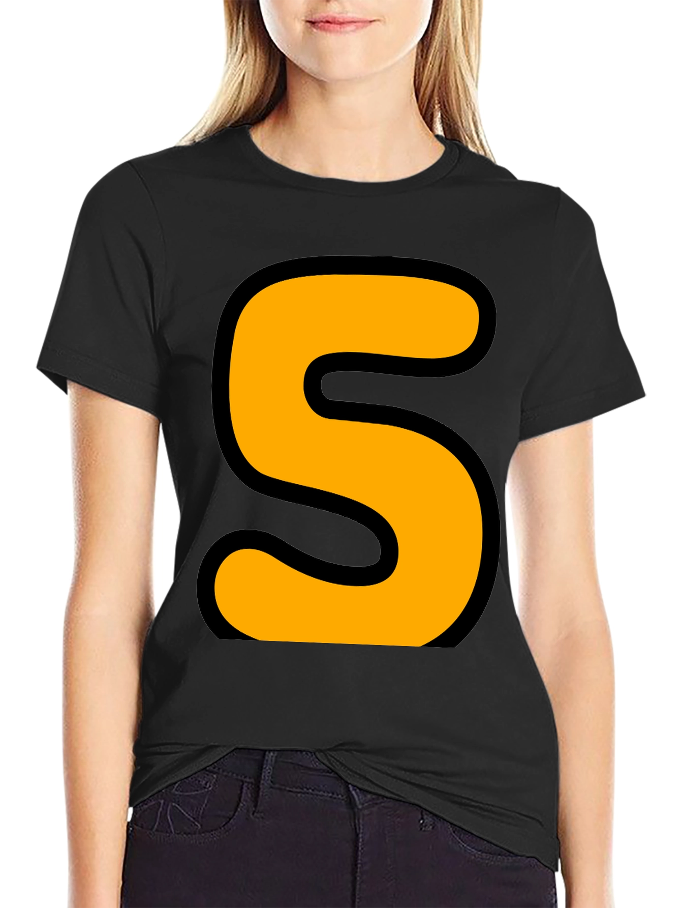 Bold S Graphic T-Shirt - Statement Tee