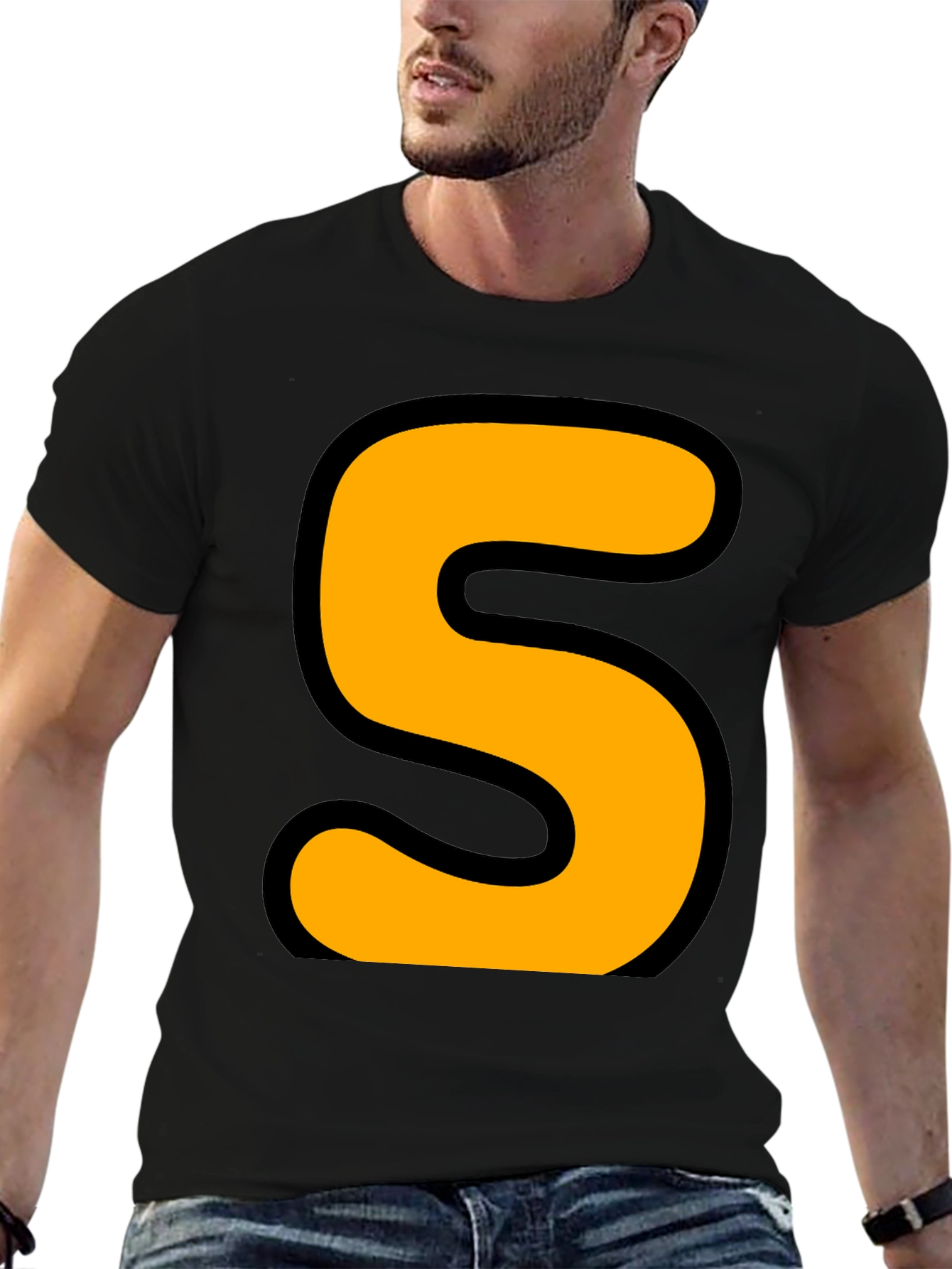 Bold S Graphic T-Shirt - Statement Tee