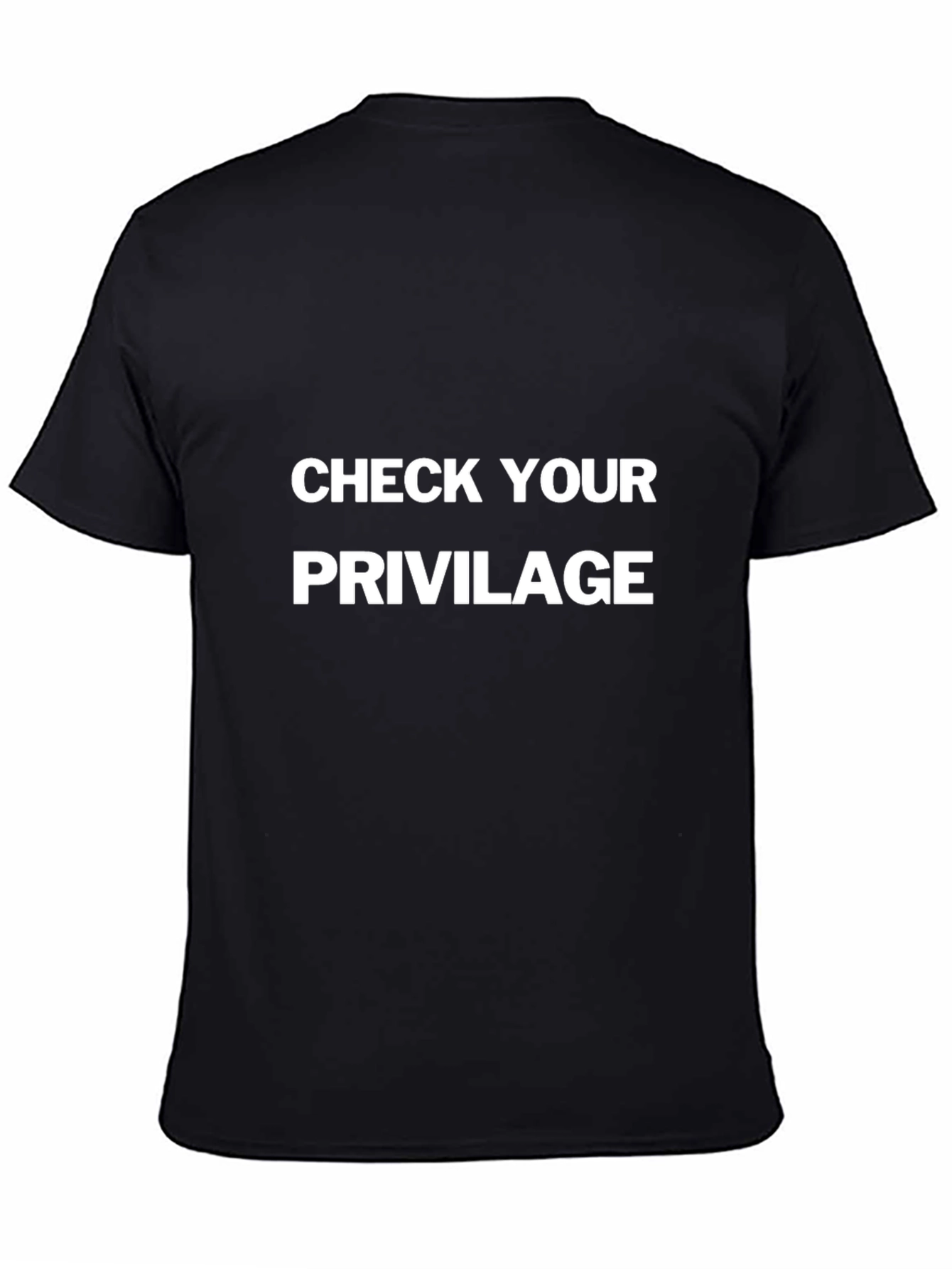Check Your Privilege Graphic Tee - Black