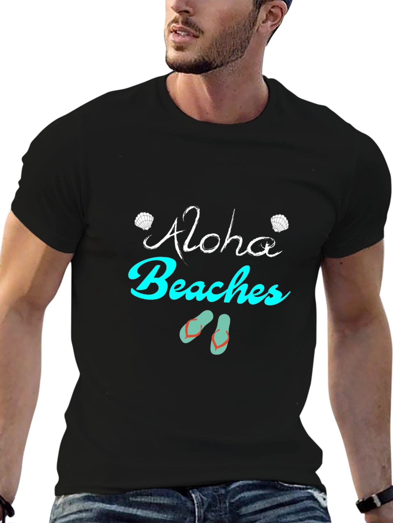 Aloha Beaches Graphic Print Tee