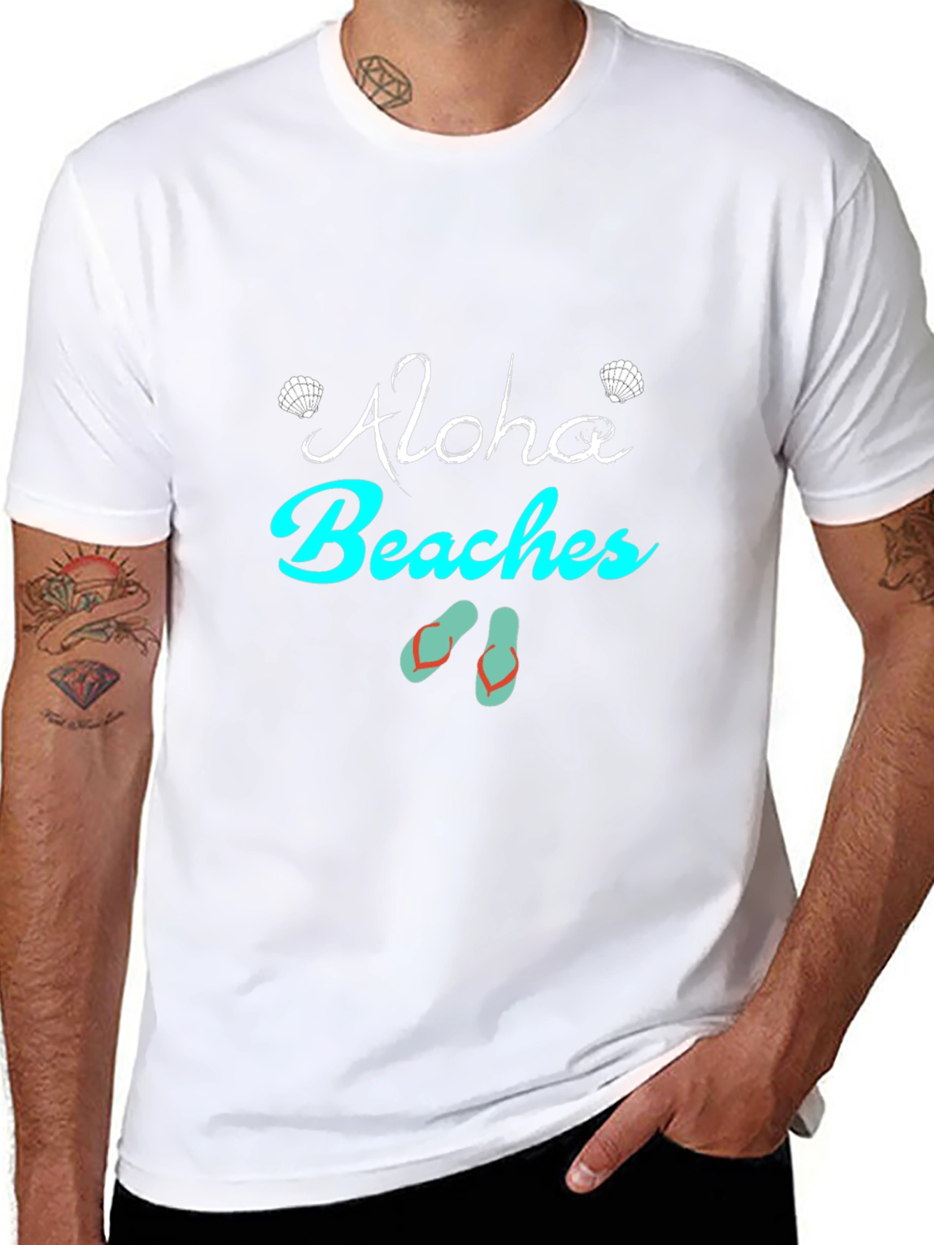 Aloha Beaches Graphic Print Tee