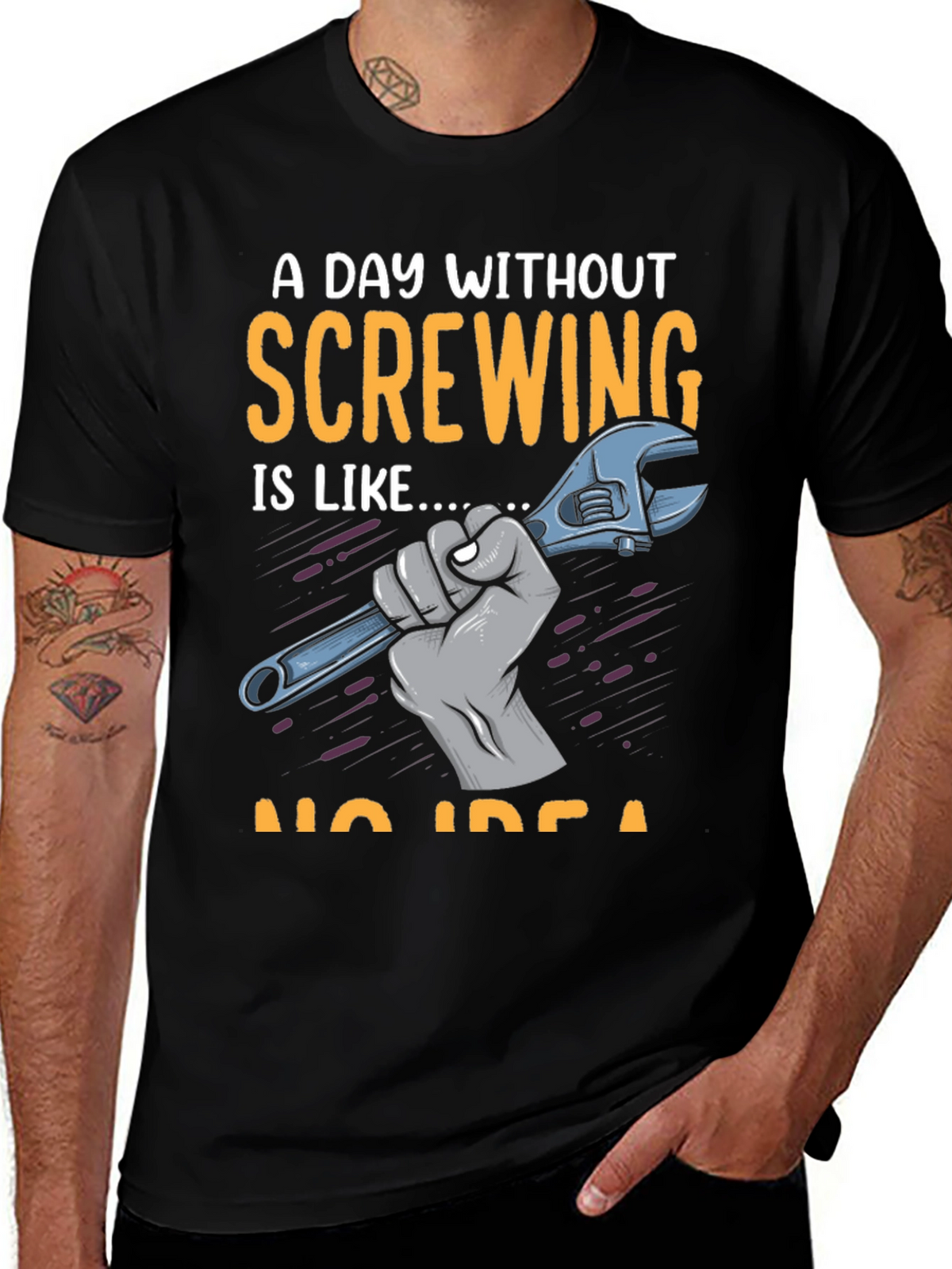 Screw Humor T-Shirt: A Day Without Screwing