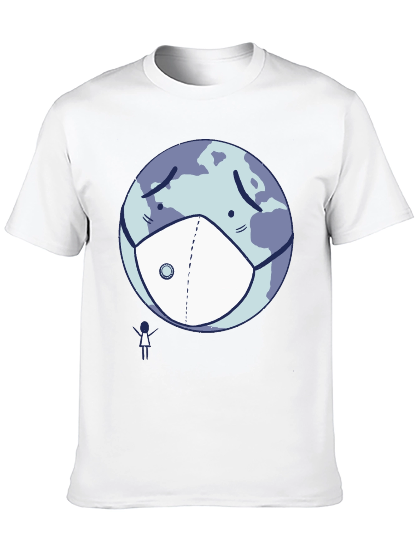 Earth Wearing Mask T-Shirt