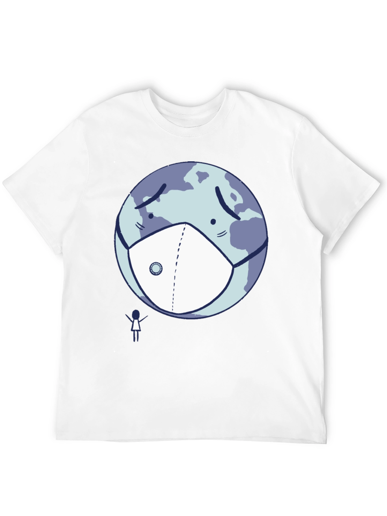 Earth Wearing Mask T-Shirt