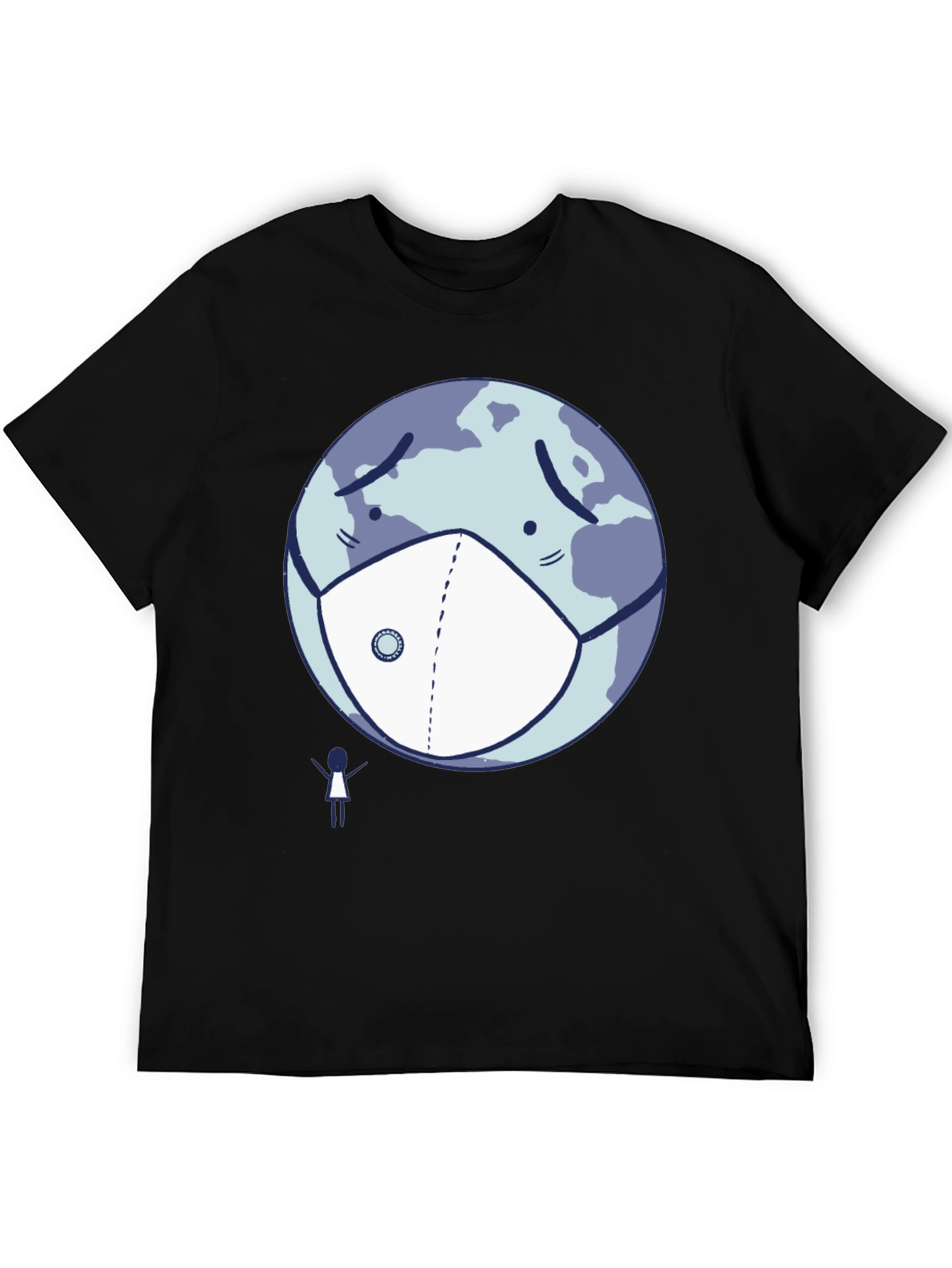 Earth Wearing Mask T-Shirt