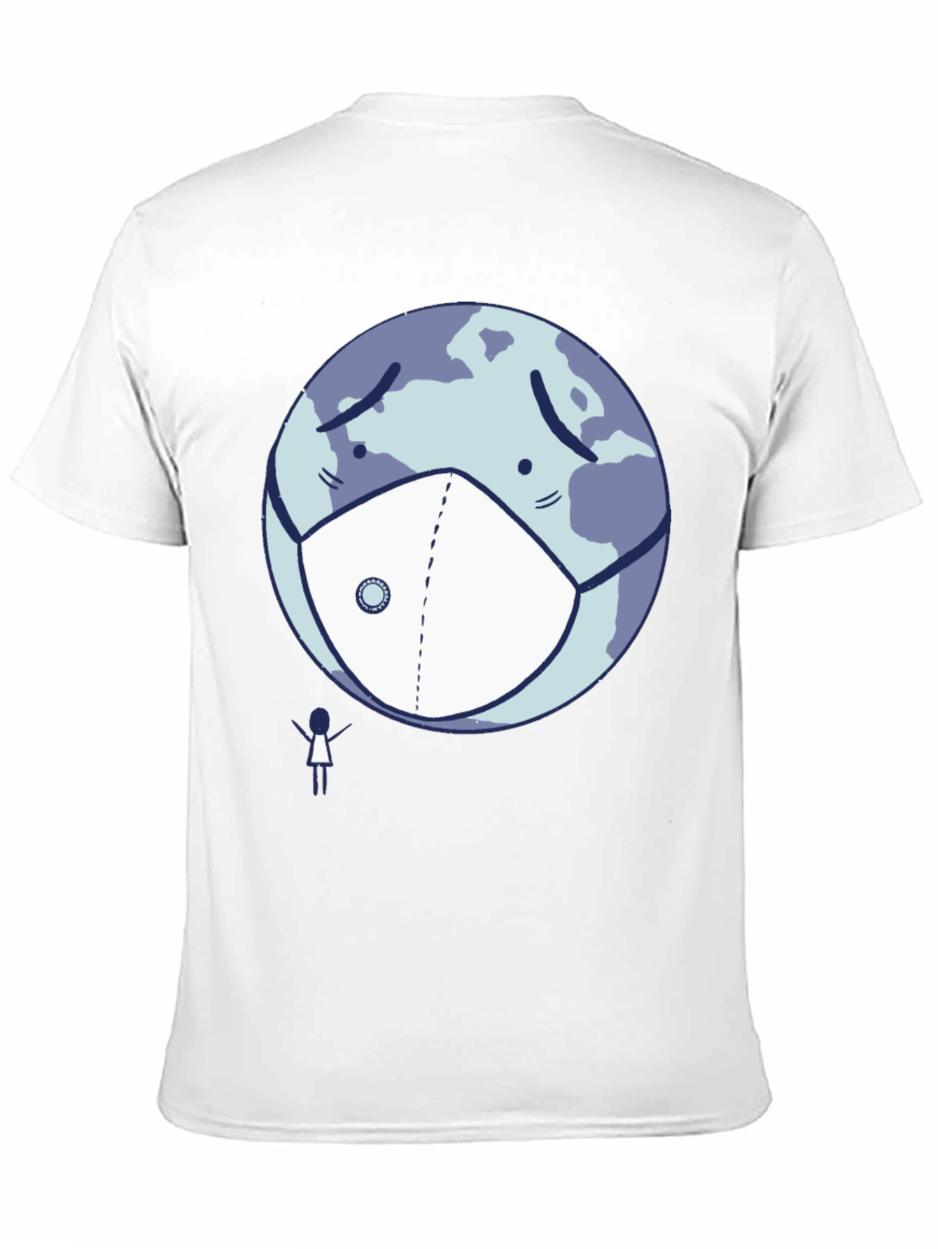 Earth Wearing Mask T-Shirt