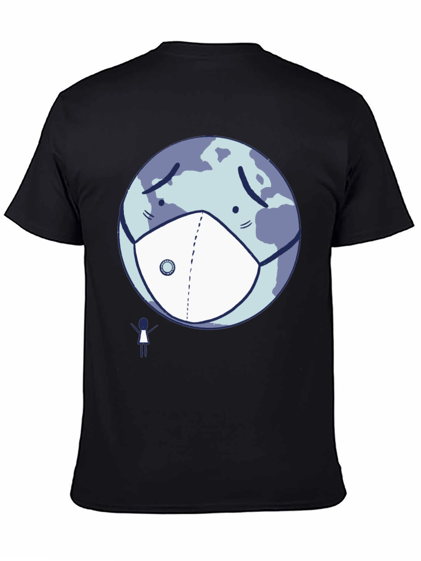 Earth Wearing Mask T-Shirt