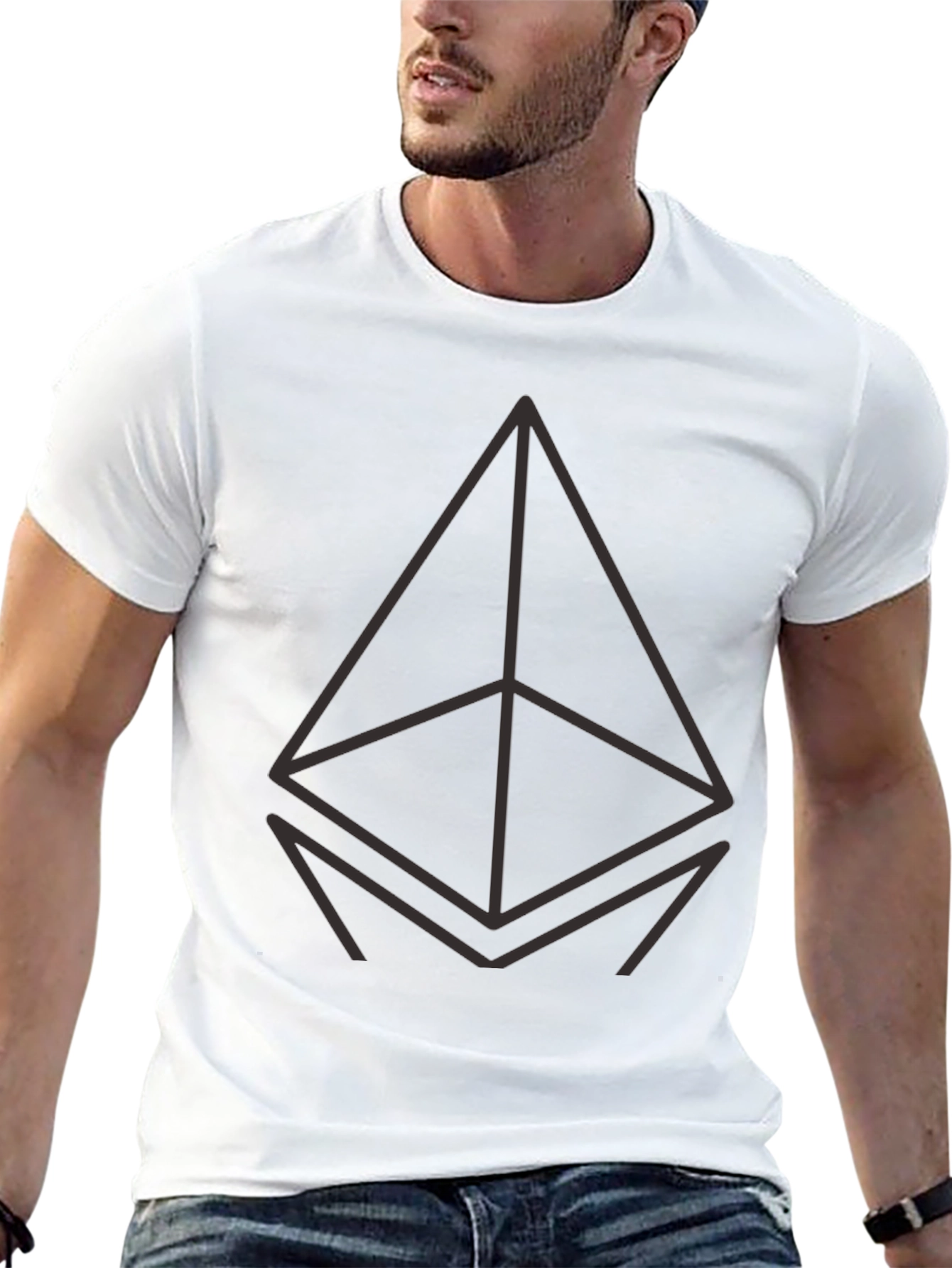 Ethereum Logo Black T-Shirt - Crypto Fashion
