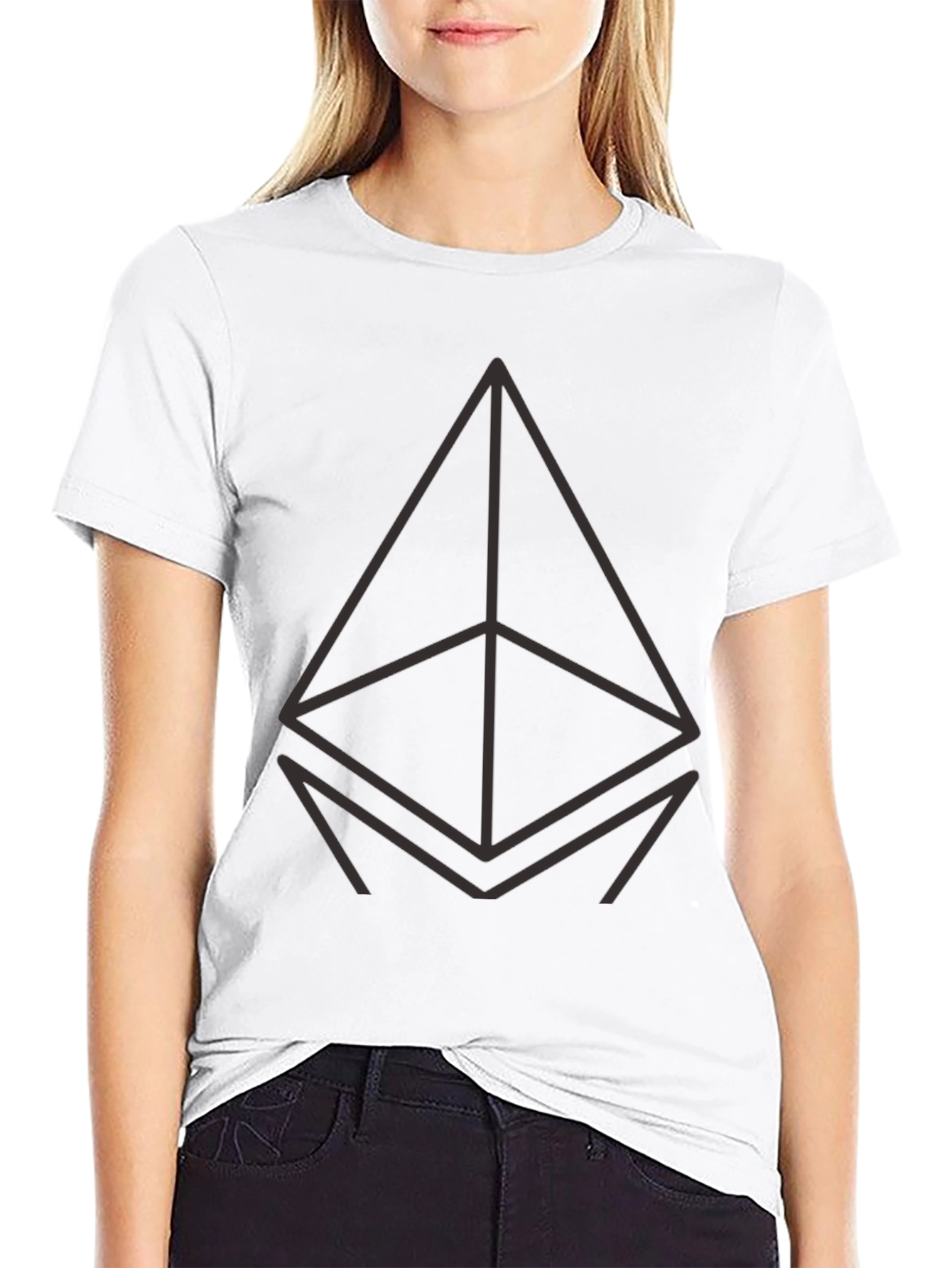 Ethereum Logo Black T-Shirt - Crypto Fashion