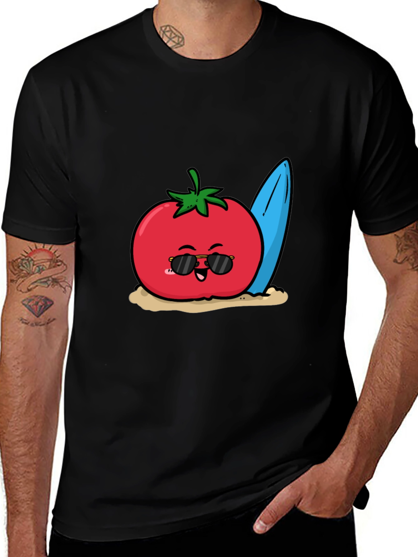 Tomato Surfer Graphic T-Shirt