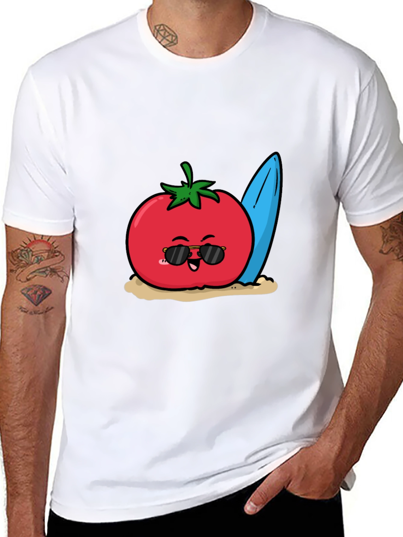 Tomato Surfer Graphic T-Shirt
